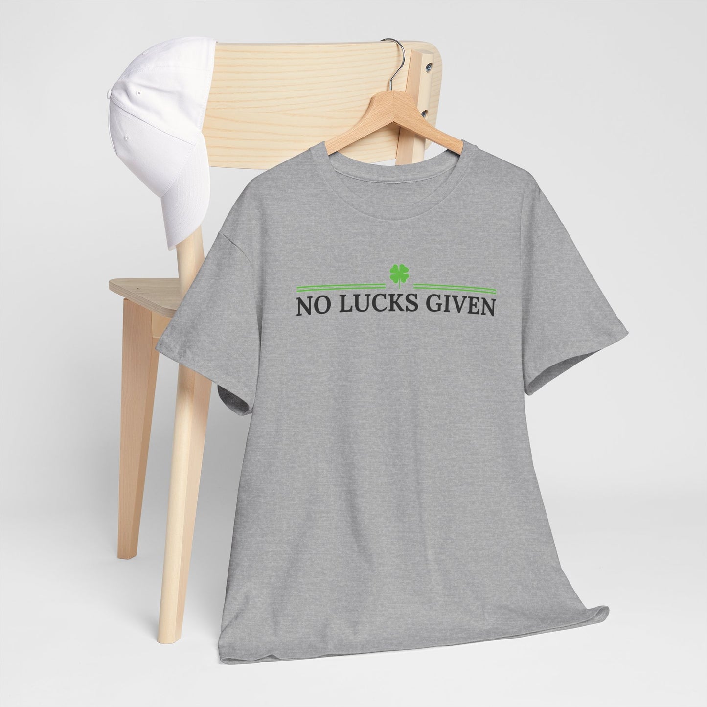 No Lucks Given – Classic Logo Poker Tee (Good Luck, All In)