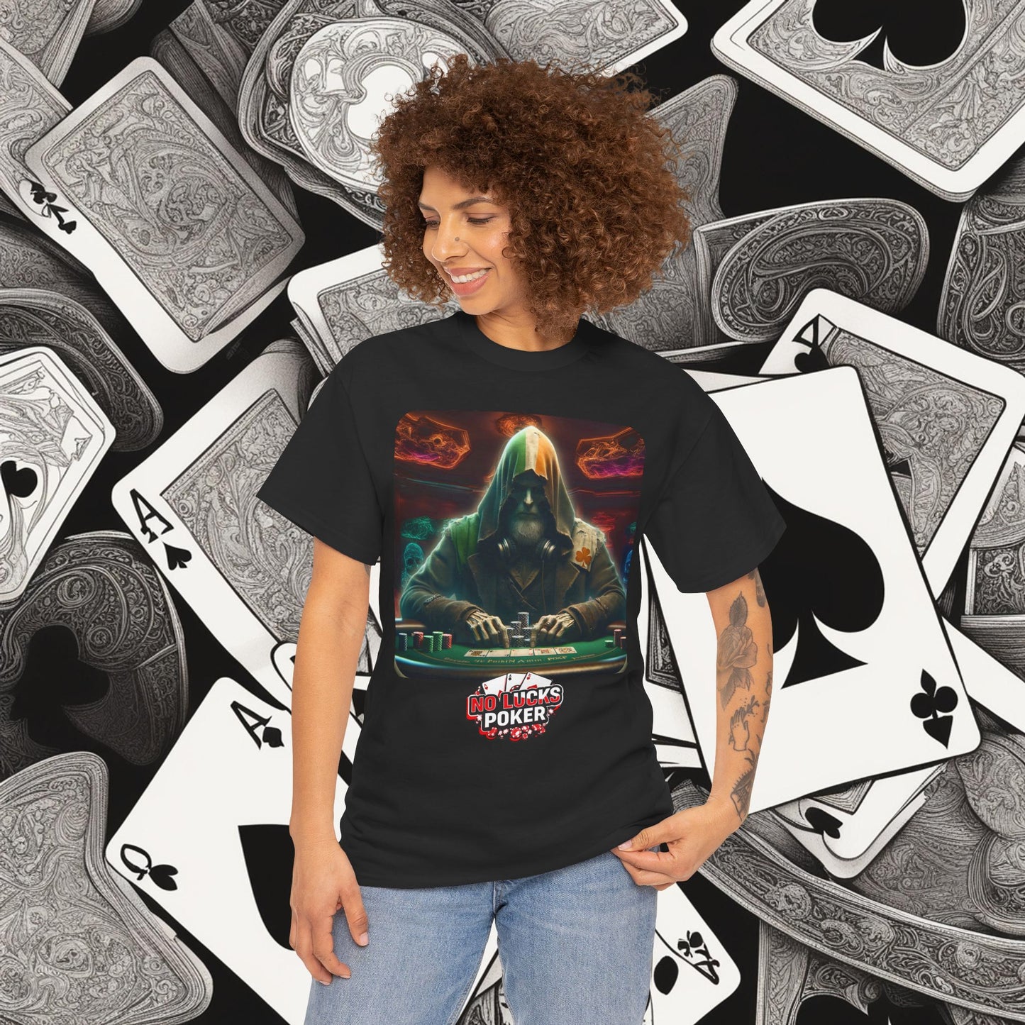Irish Poker Player Celtic unisex heavy cotton tee Poker Apparel