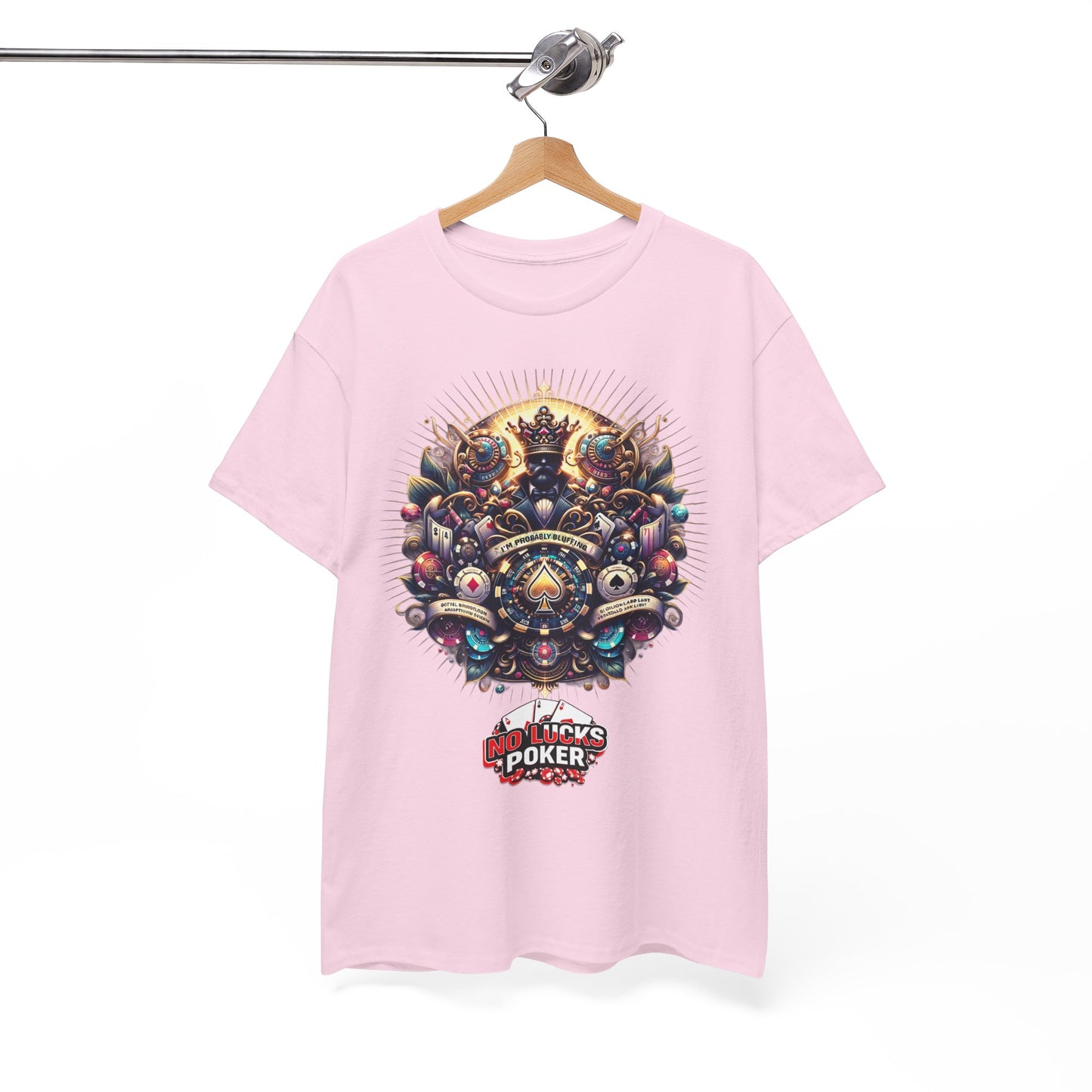 I'm Probably Bluffing unisex heavy cotton tee Poker Apparel
