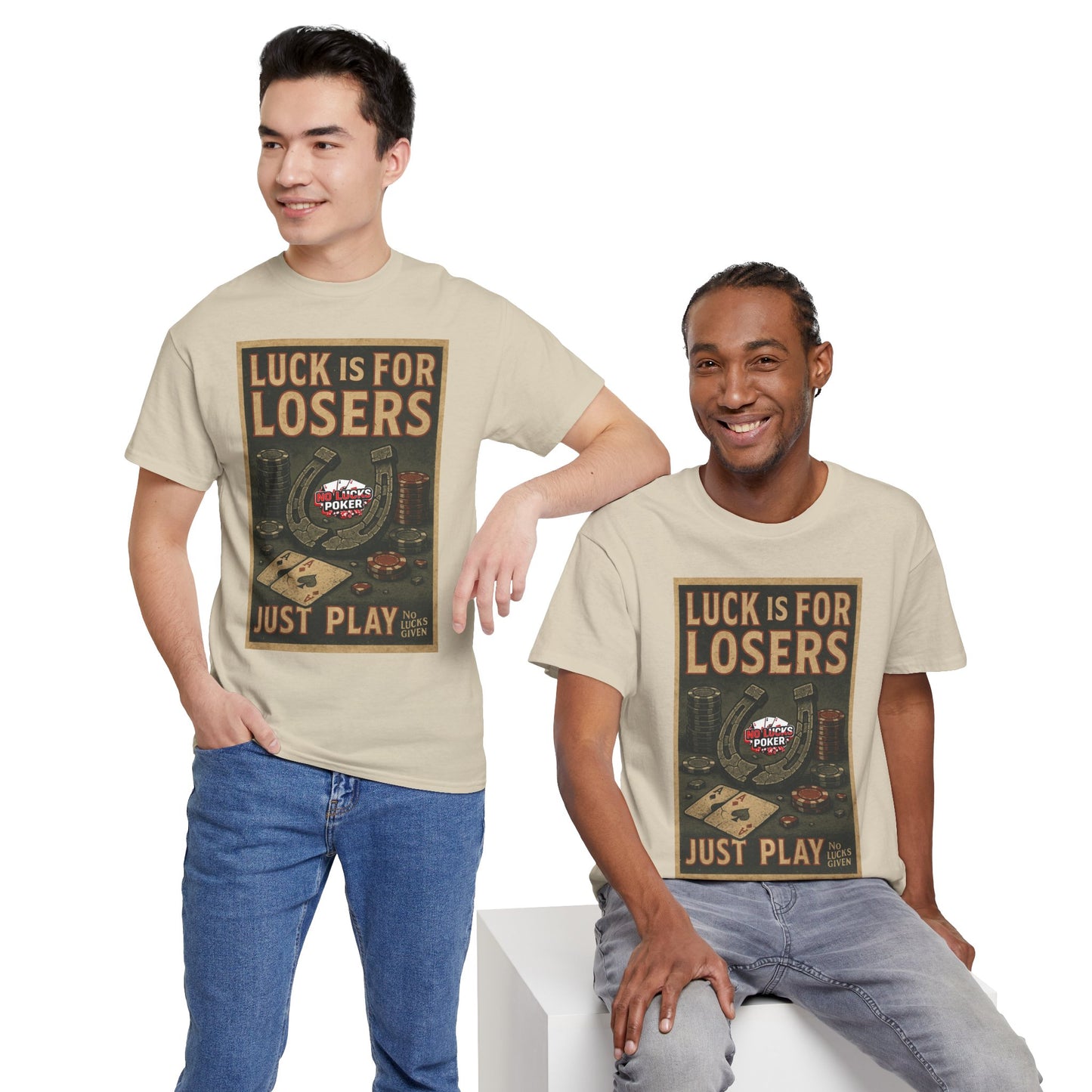 Luck is for Losers Poker T-Shirt | Zero Lucks – Skill Over Chance