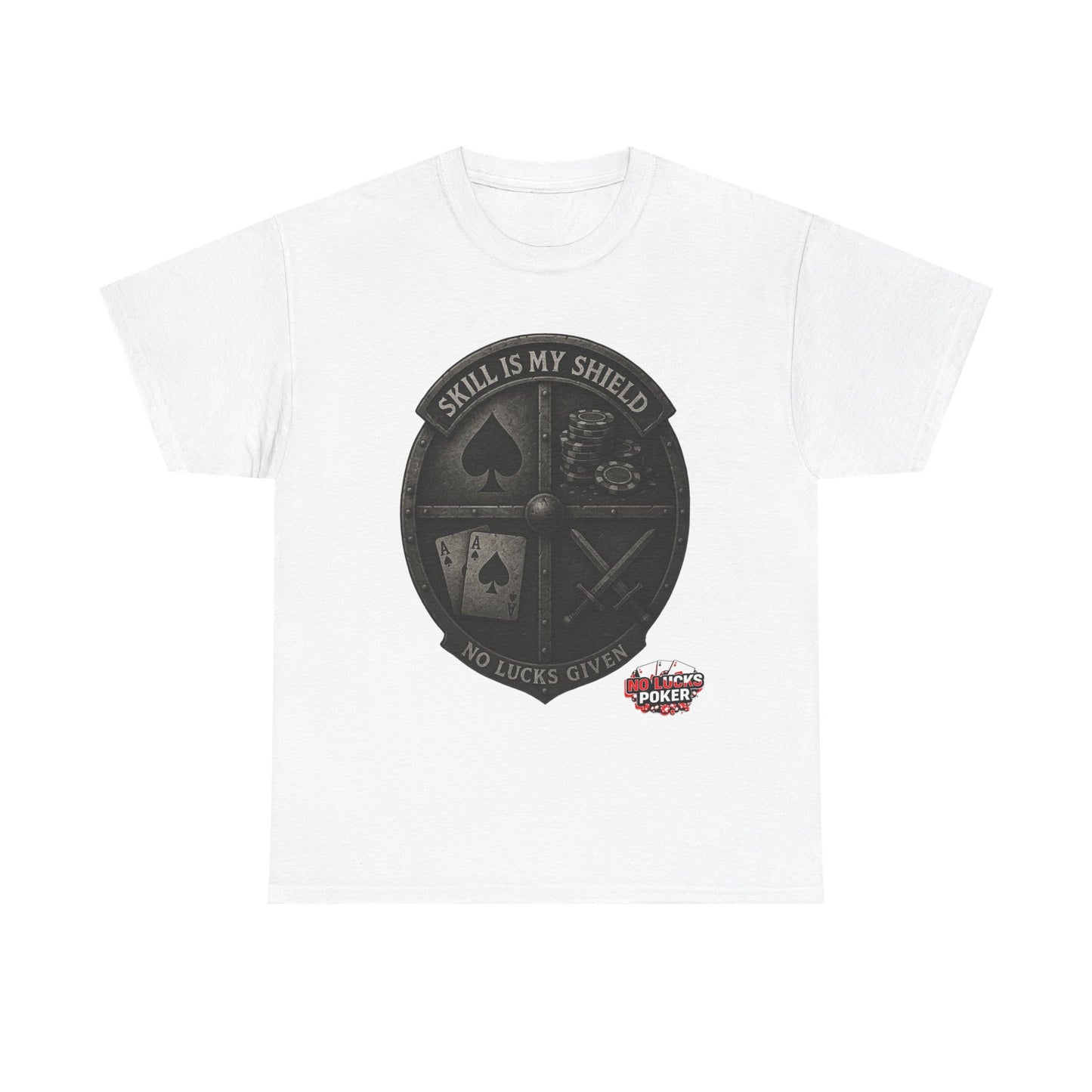 Stack or Shatter Poker T-Shirt | No Lucks Given – Skill Over Luck