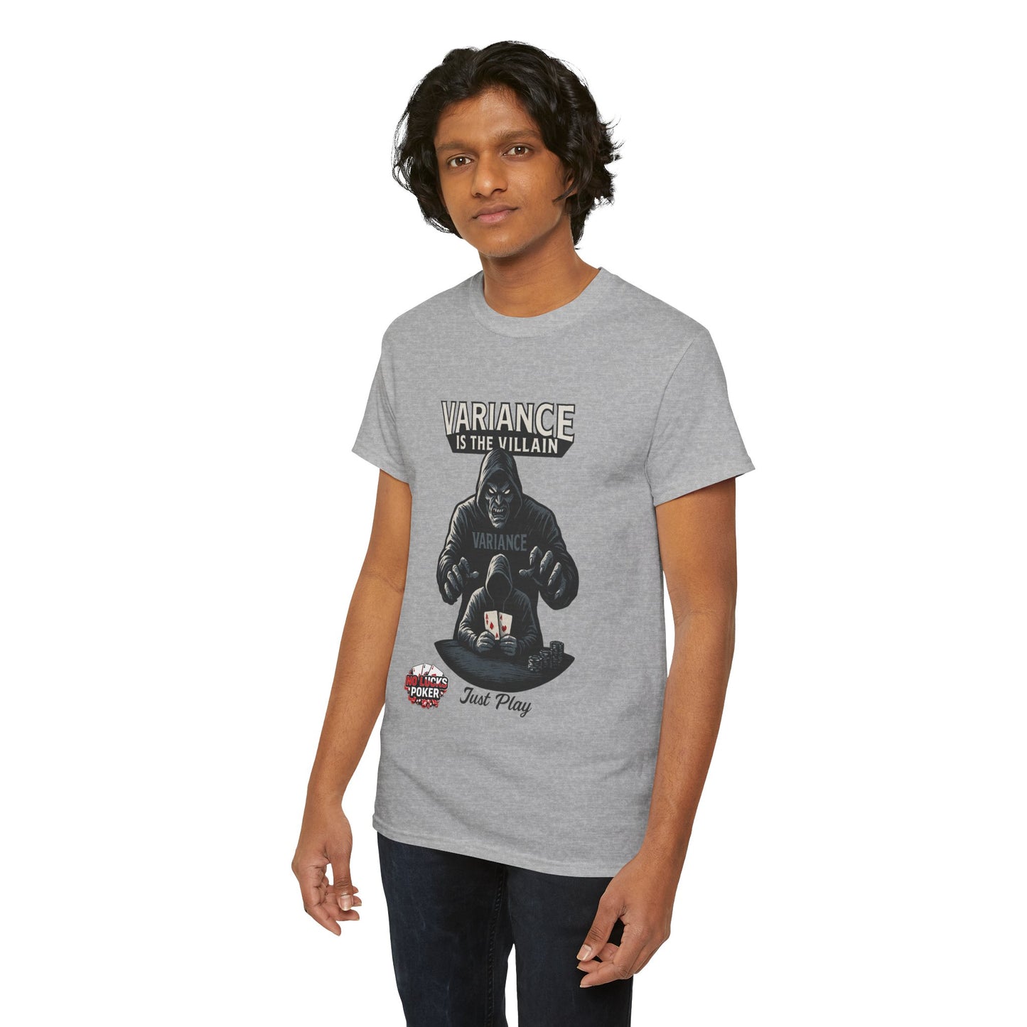 Variance is the Villain Poker T-Shirt | Zero Lucks – Fight the Swings