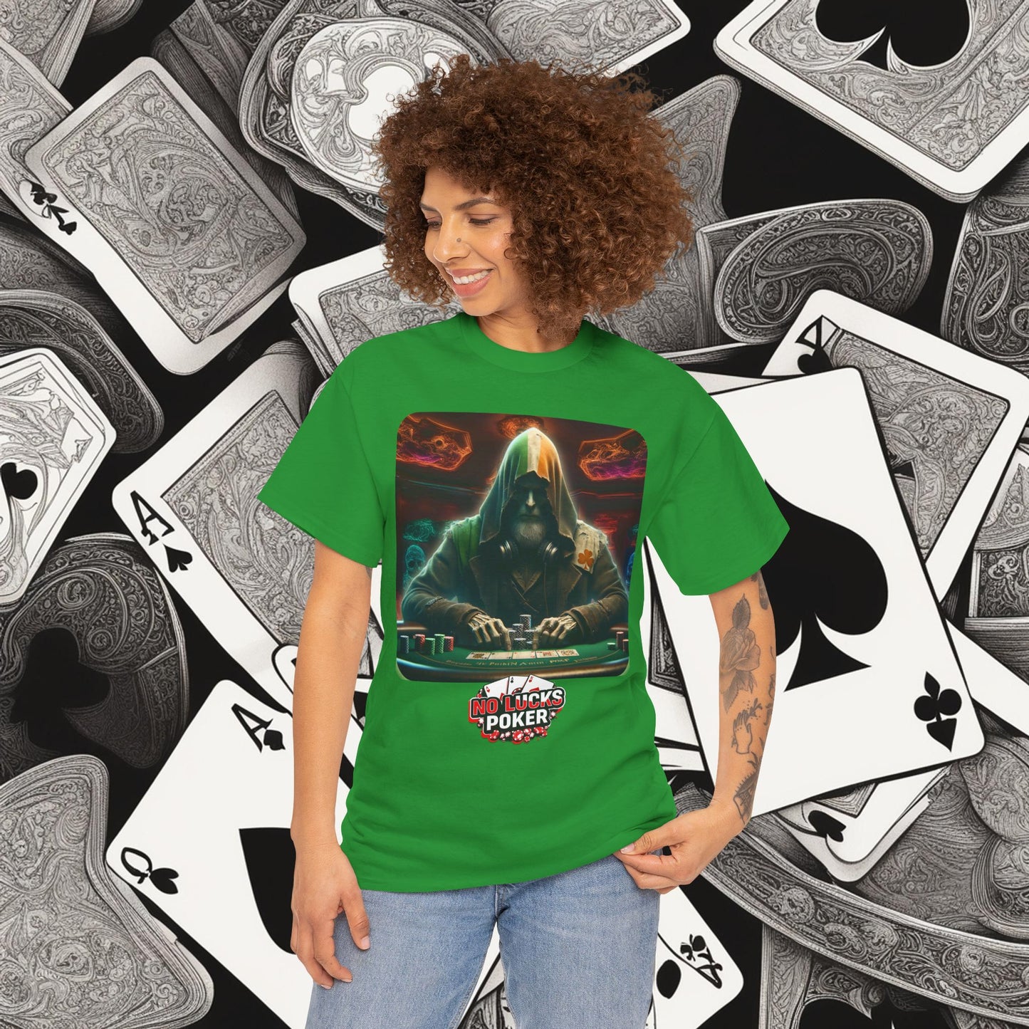 Irish Poker Player Celtic unisex heavy cotton tee Poker Apparel