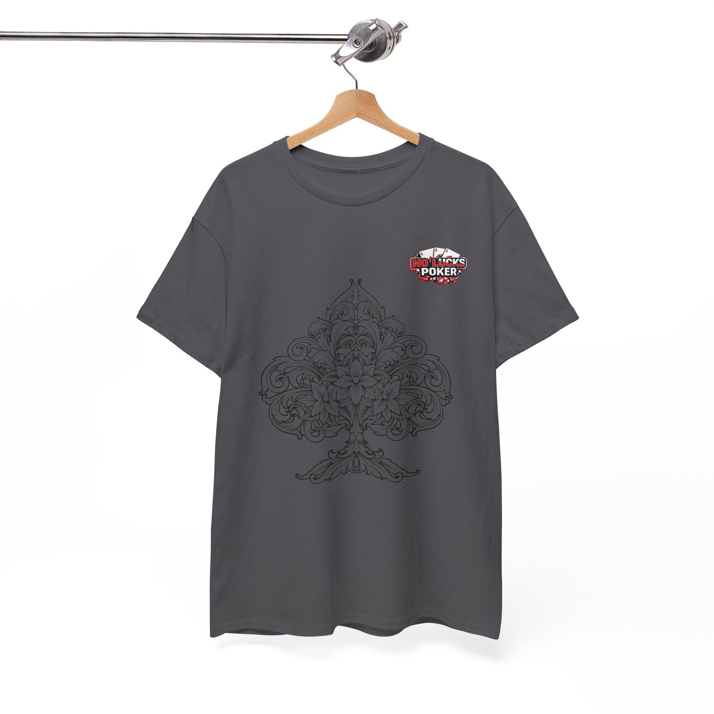 No Lucks Given – Spade Poker T-Shirt (Good Luck, All In)