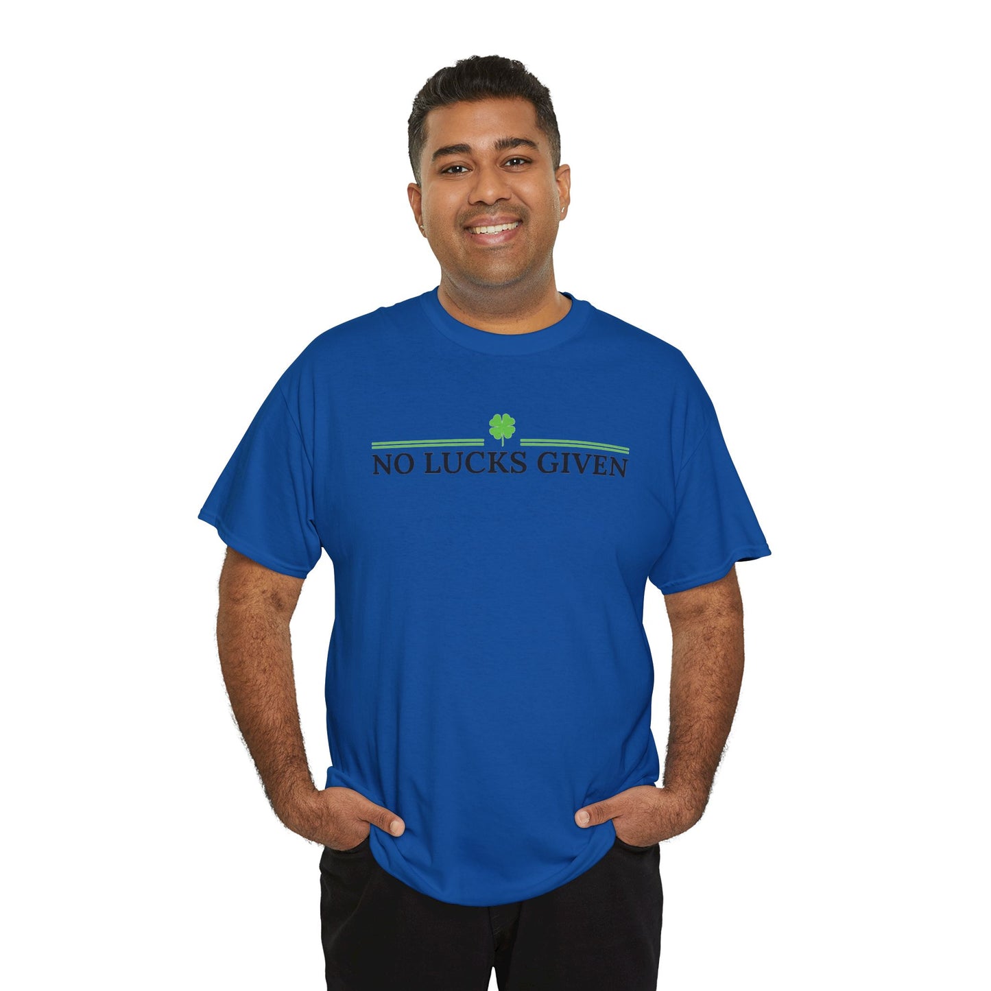 No Lucks Given – Classic Logo Poker Tee (Good Luck, All In)