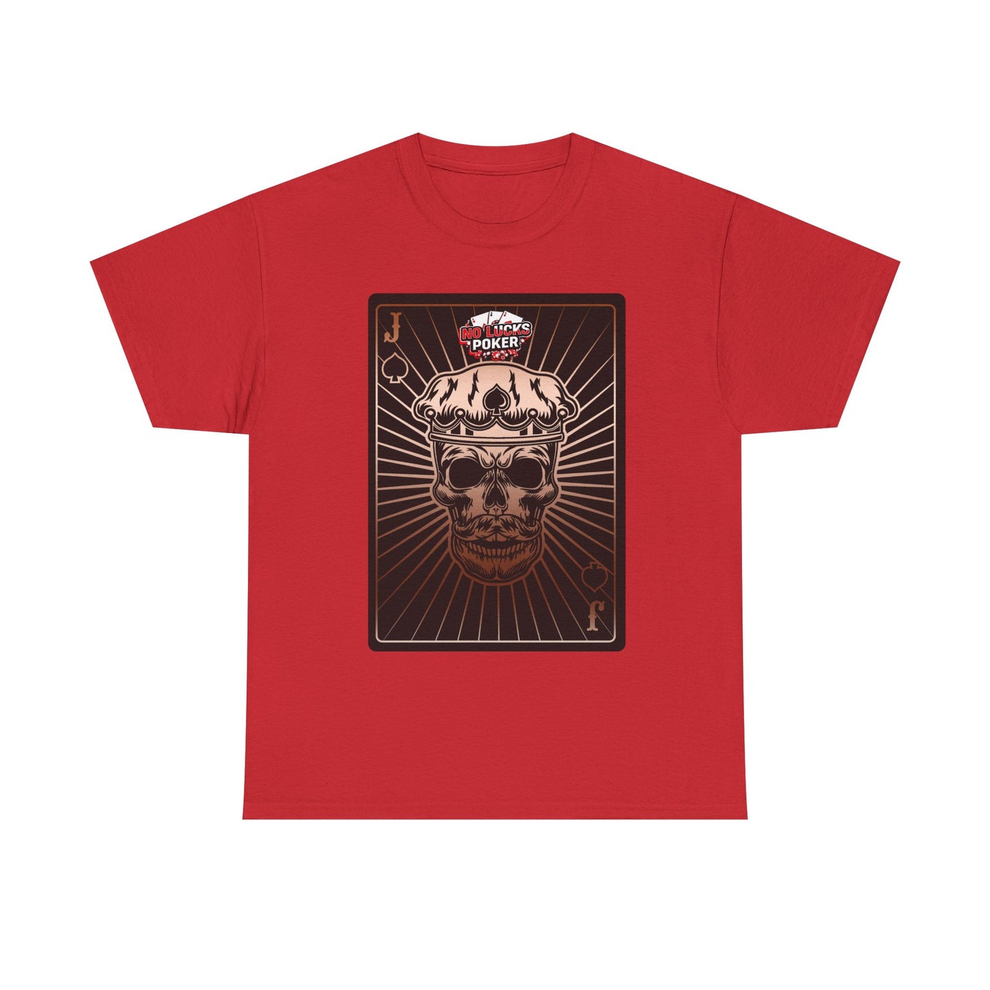 No Lucks Given – Jack Skull Crown of Spades Poker Tee (Copper Edition)