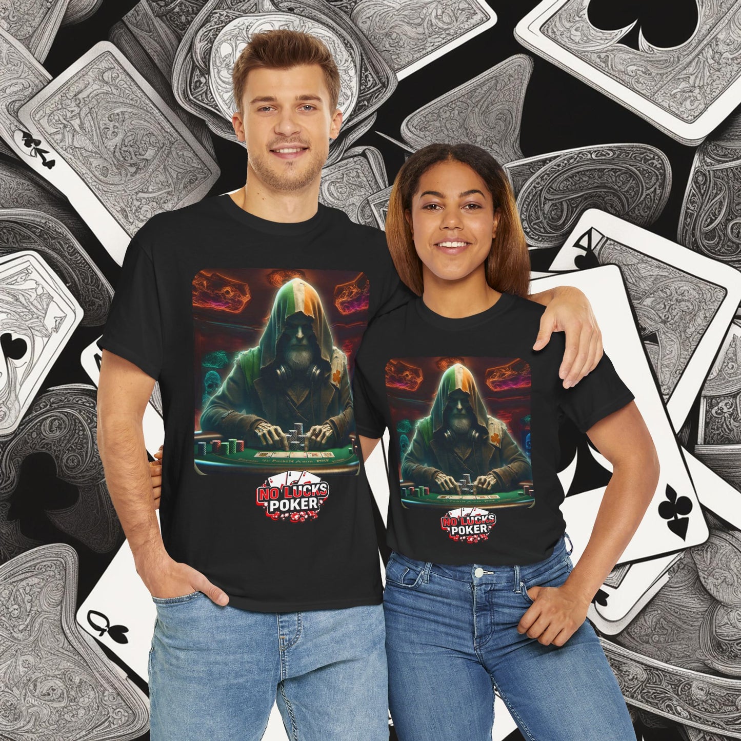 Irish Poker Player Celtic unisex heavy cotton tee Poker Apparel
