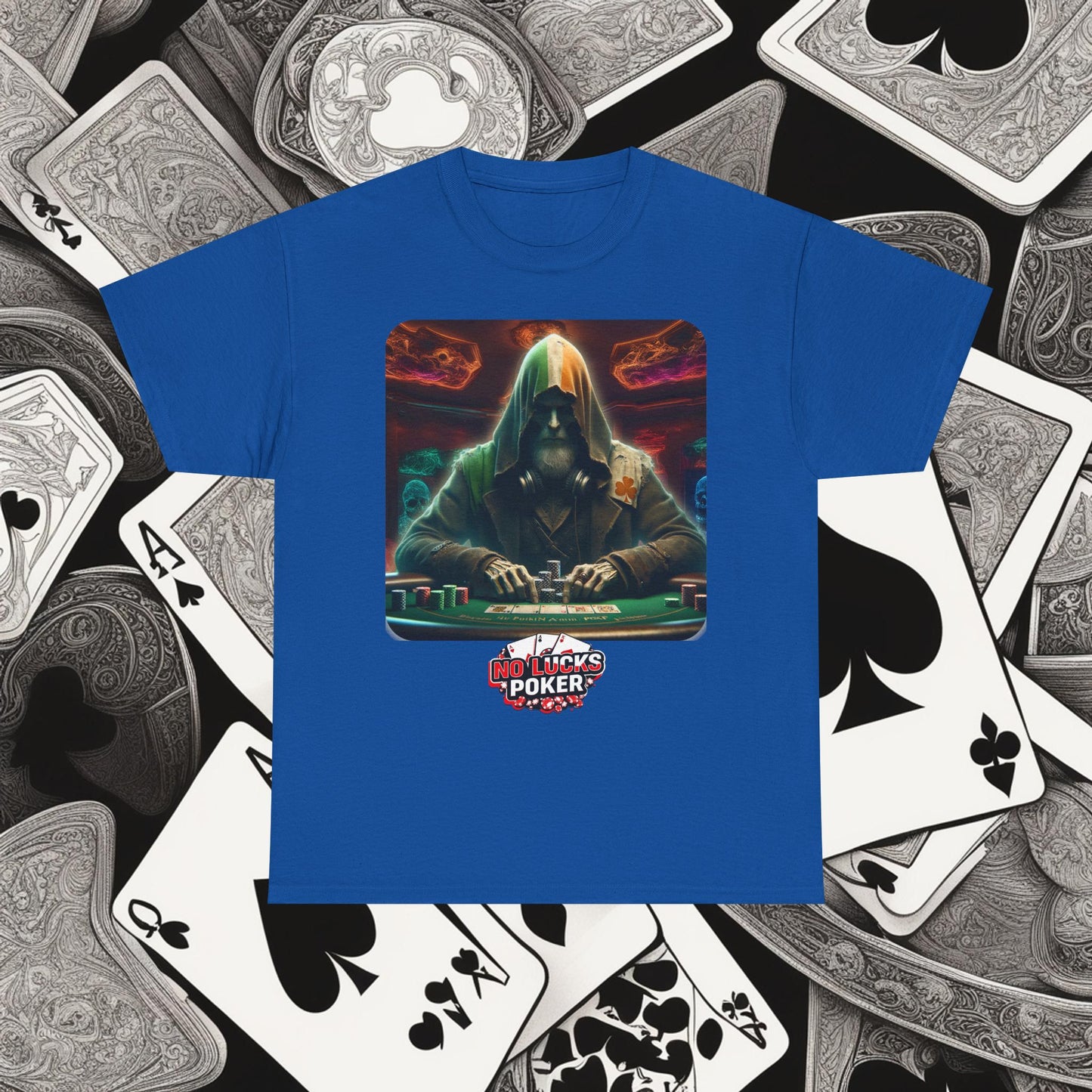 Irish Poker Player Celtic unisex heavy cotton tee Poker Apparel