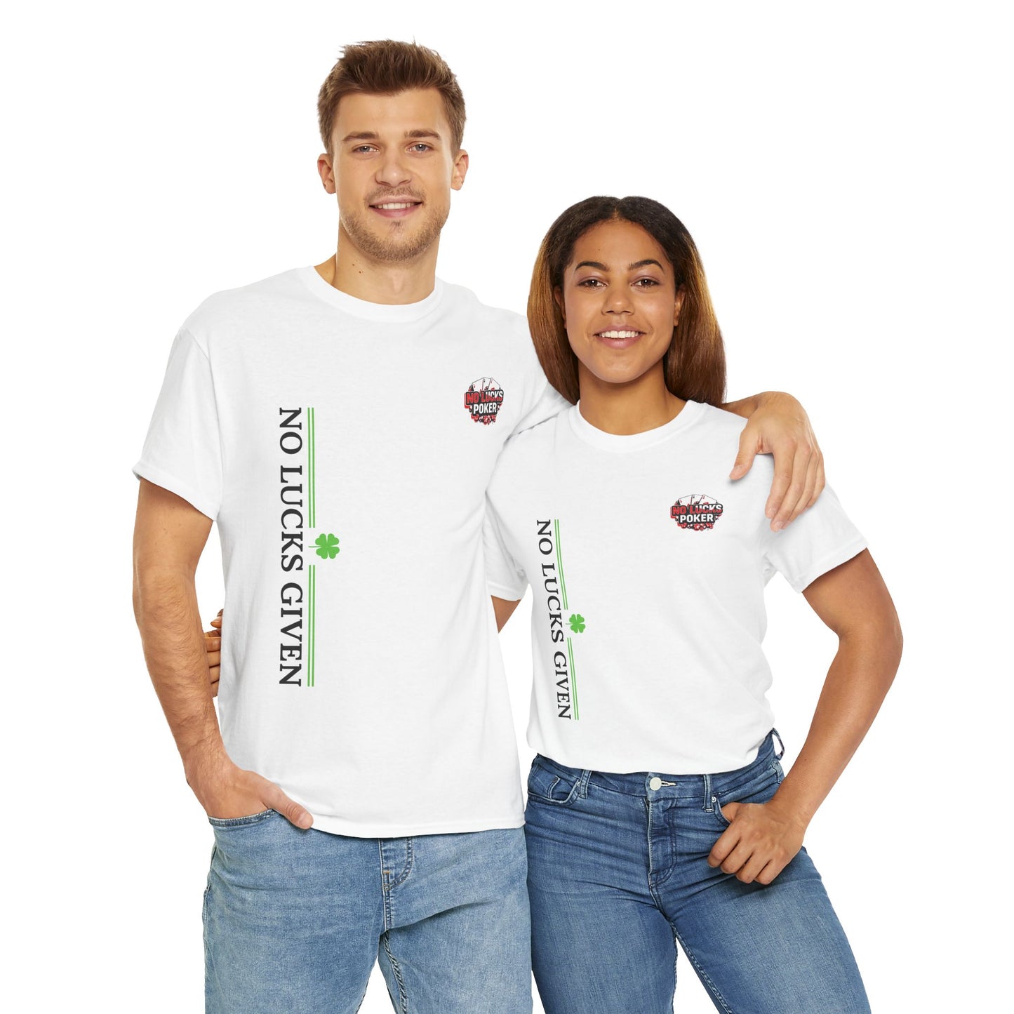 No Lucks Given – Signature Logo Poker Tee (All In Edition)