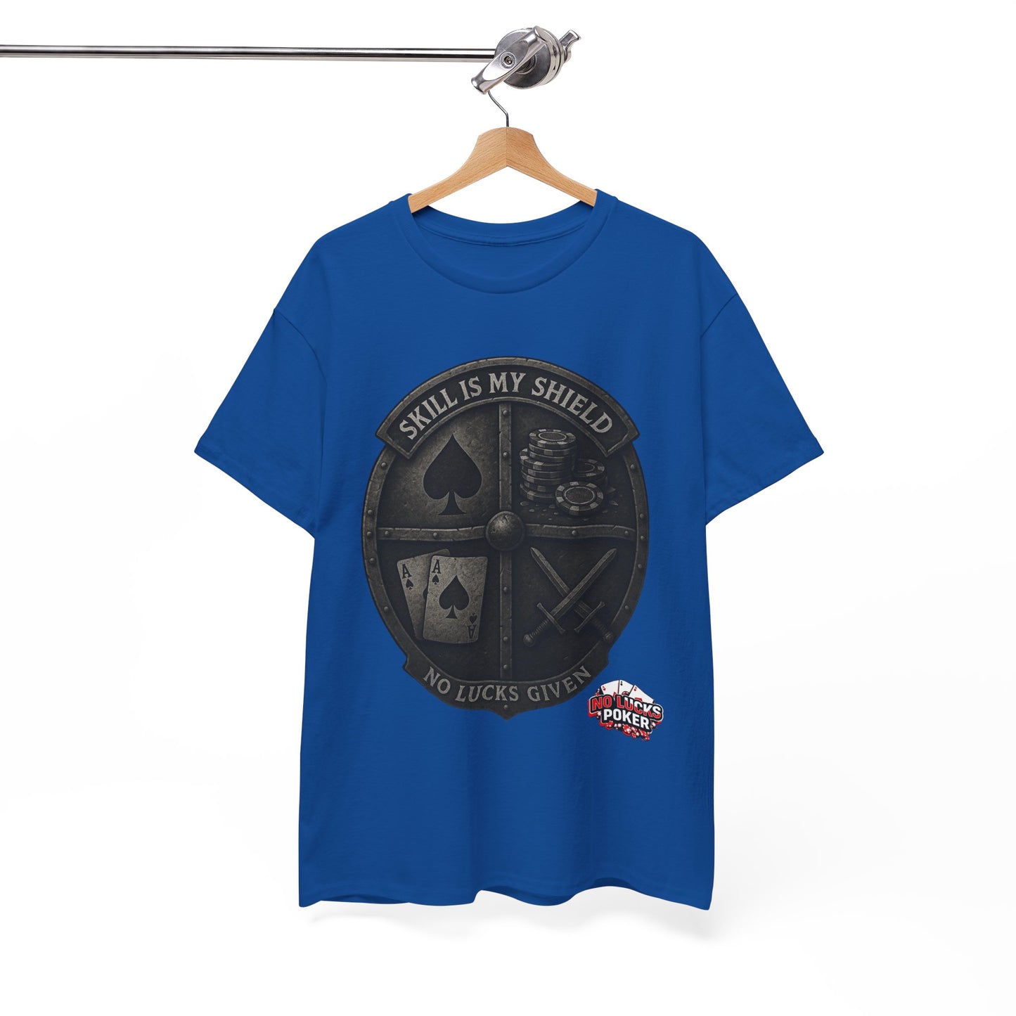 Stack or Shatter Poker T-Shirt | No Lucks Given – Skill Over Luck