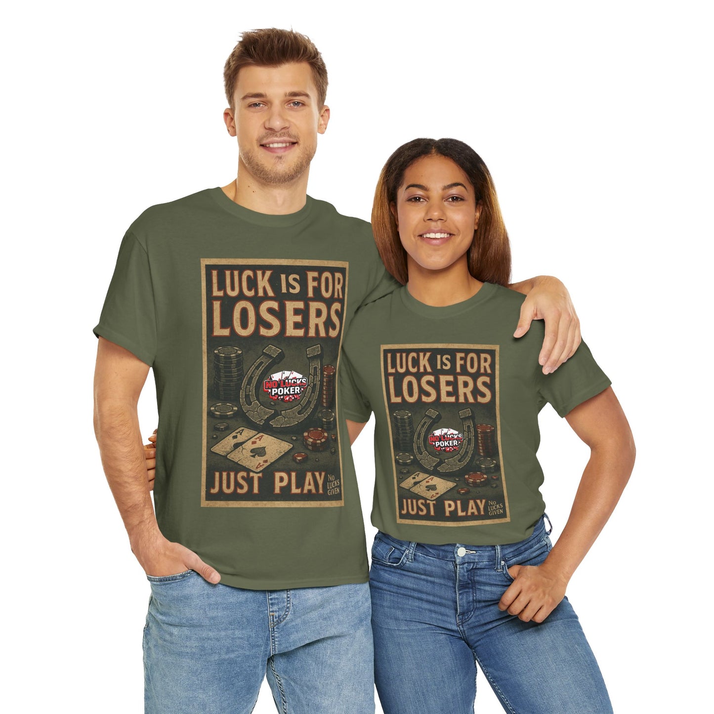 Luck is for Losers Poker T-Shirt | Zero Lucks – Skill Over Chance