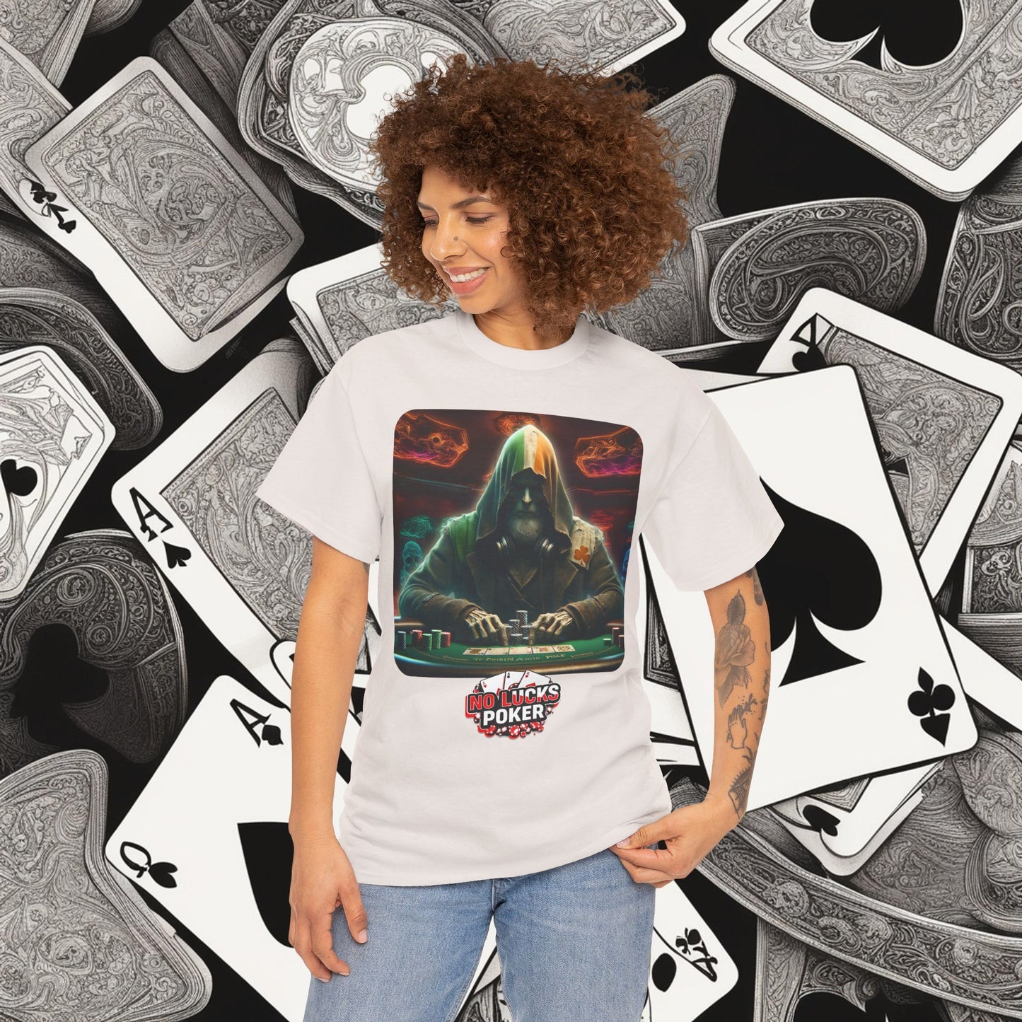 Irish Poker Player Celtic unisex heavy cotton tee Poker Apparel