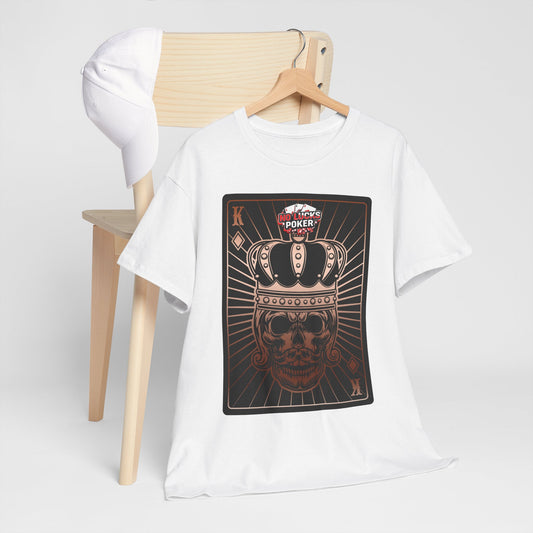 No Lucks Given Royal Skull King of Diamonds Copper Poker T-Shirt Must have Good Luck All-in