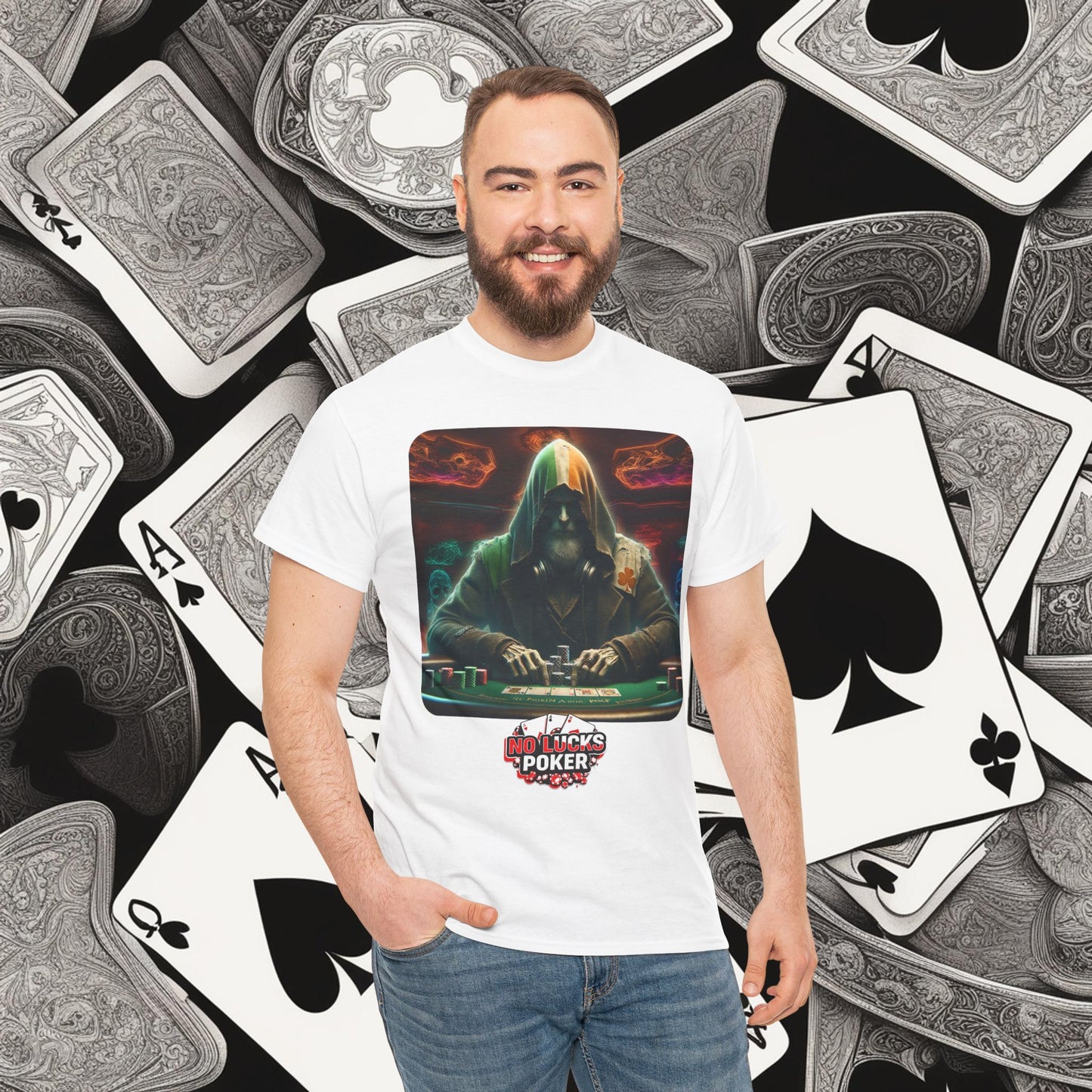 Irish Poker Player Celtic unisex heavy cotton tee Poker Apparel