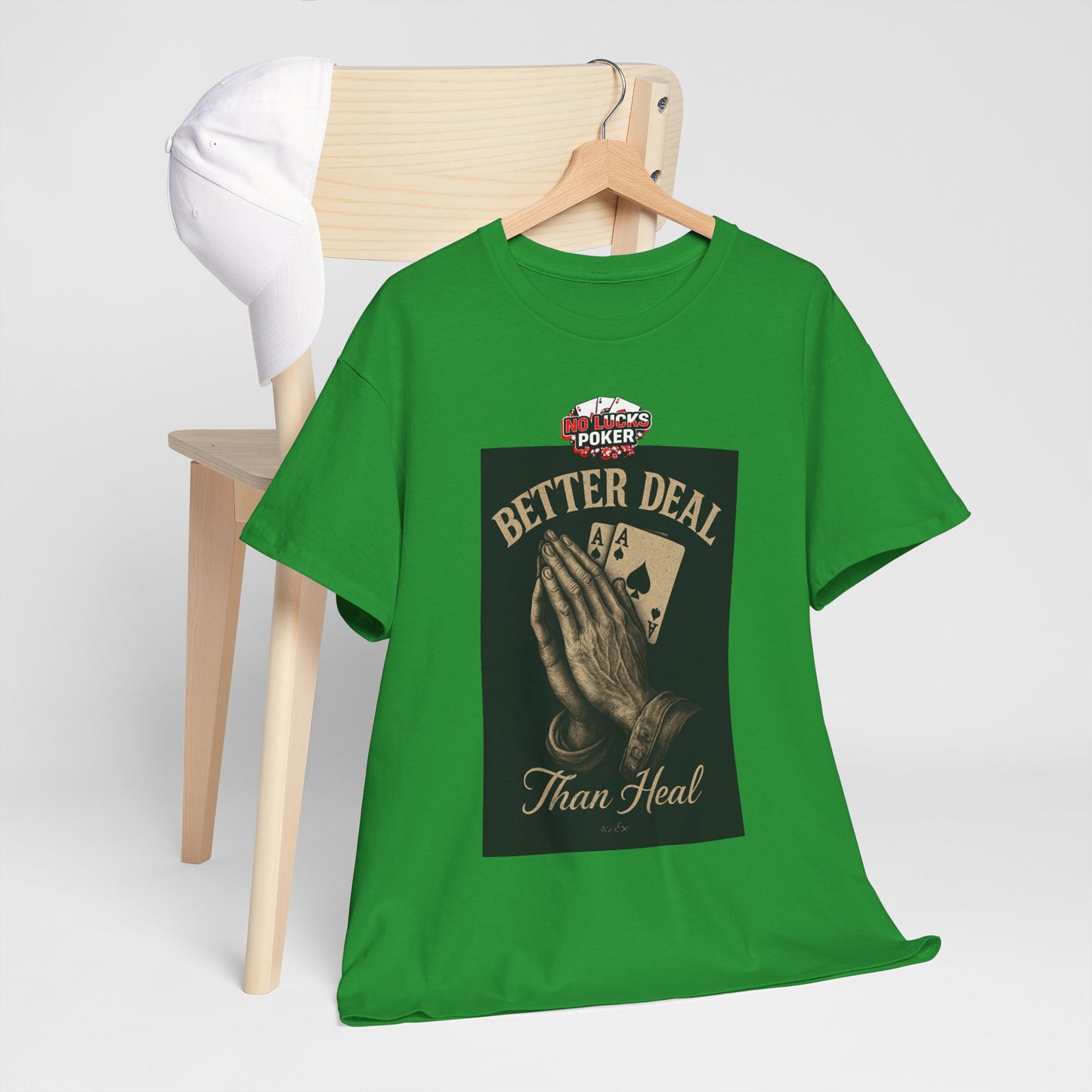 No Prayers Just Play Poker T-Shirt | Zero Lucks – Skill Over Superstition