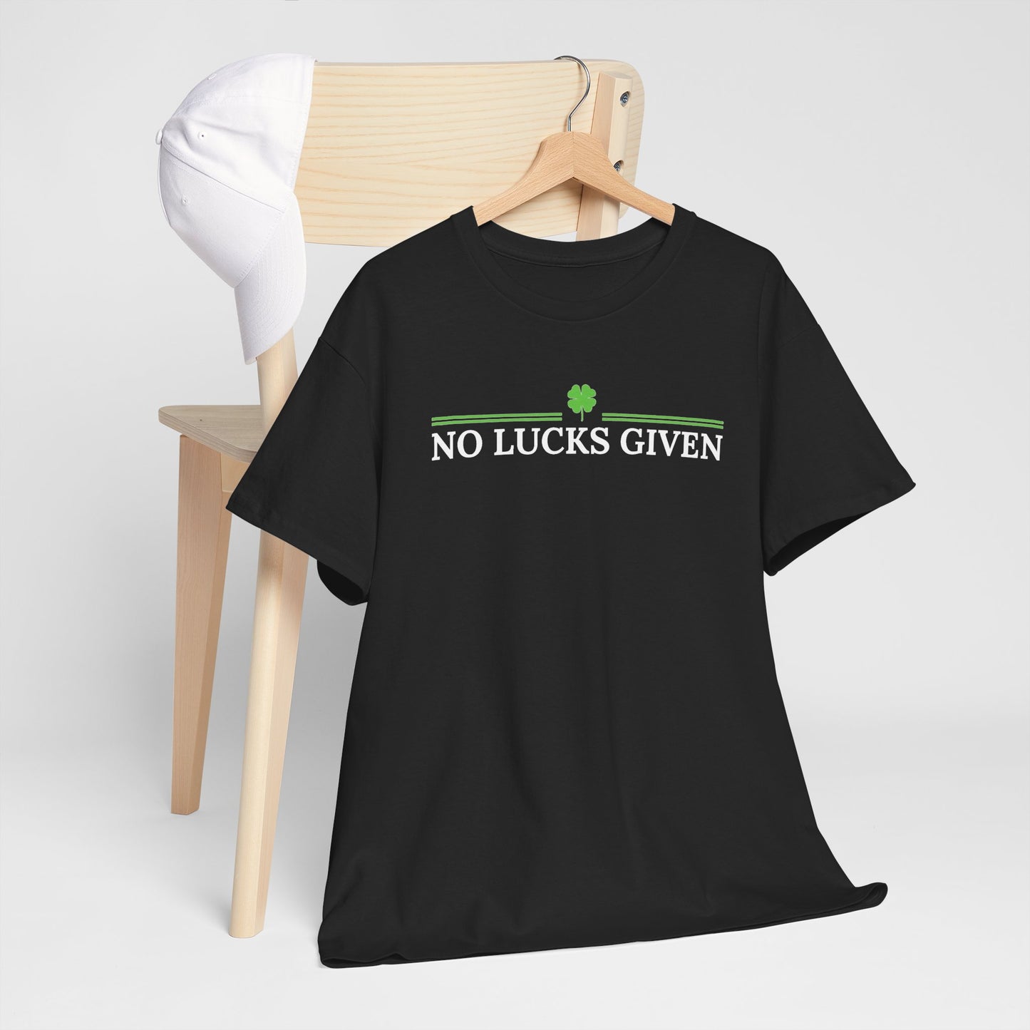No Lucks Given – Classic Logo Poker Tee (Good Luck, All In)