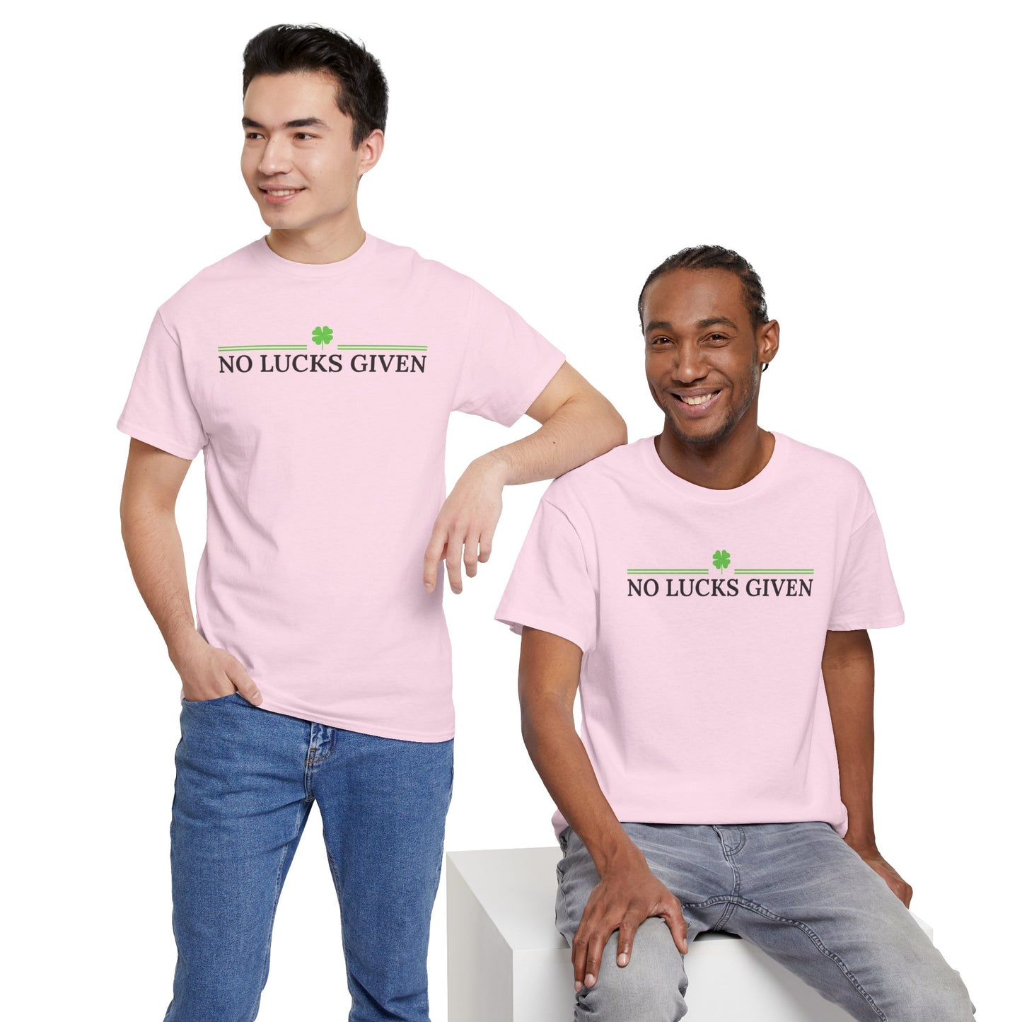 No Lucks Given – Classic Logo Poker Tee (Good Luck, All In)