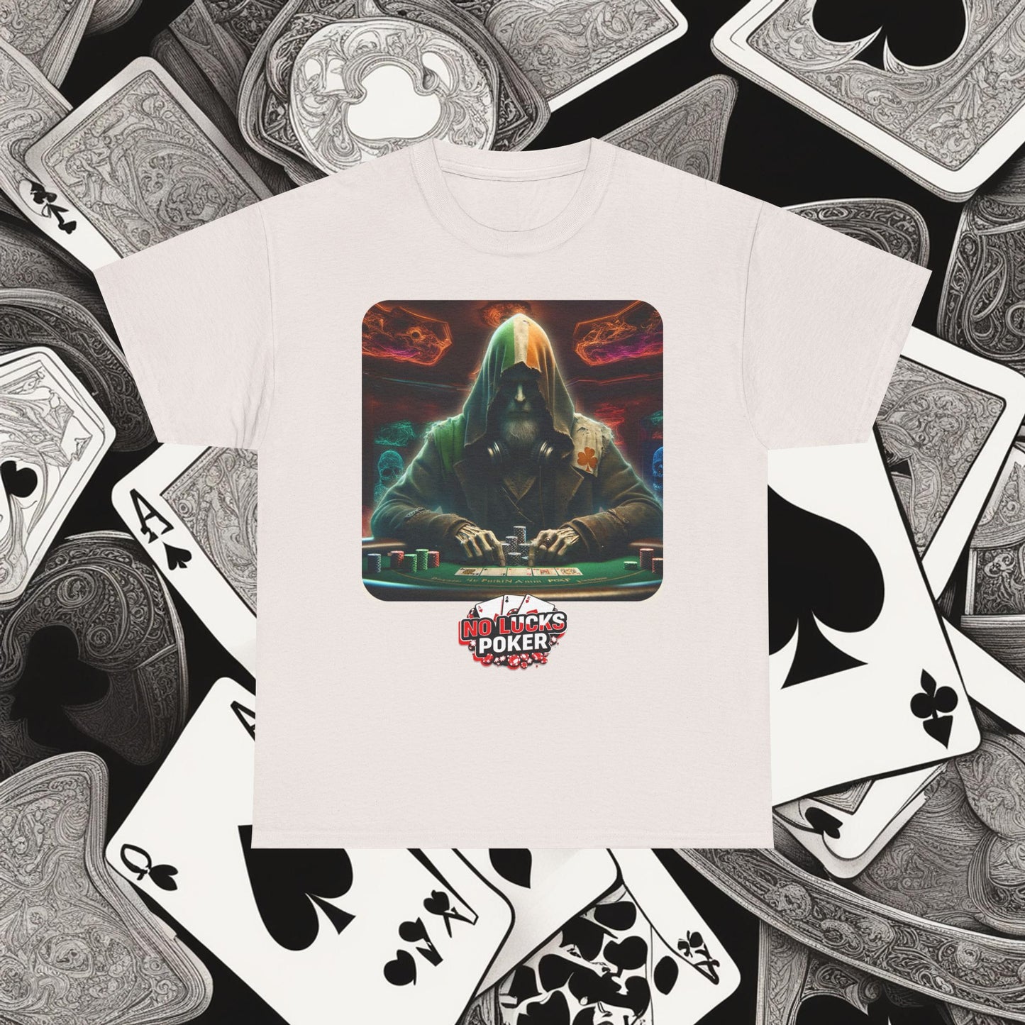Irish Poker Player Celtic unisex heavy cotton tee Poker Apparel