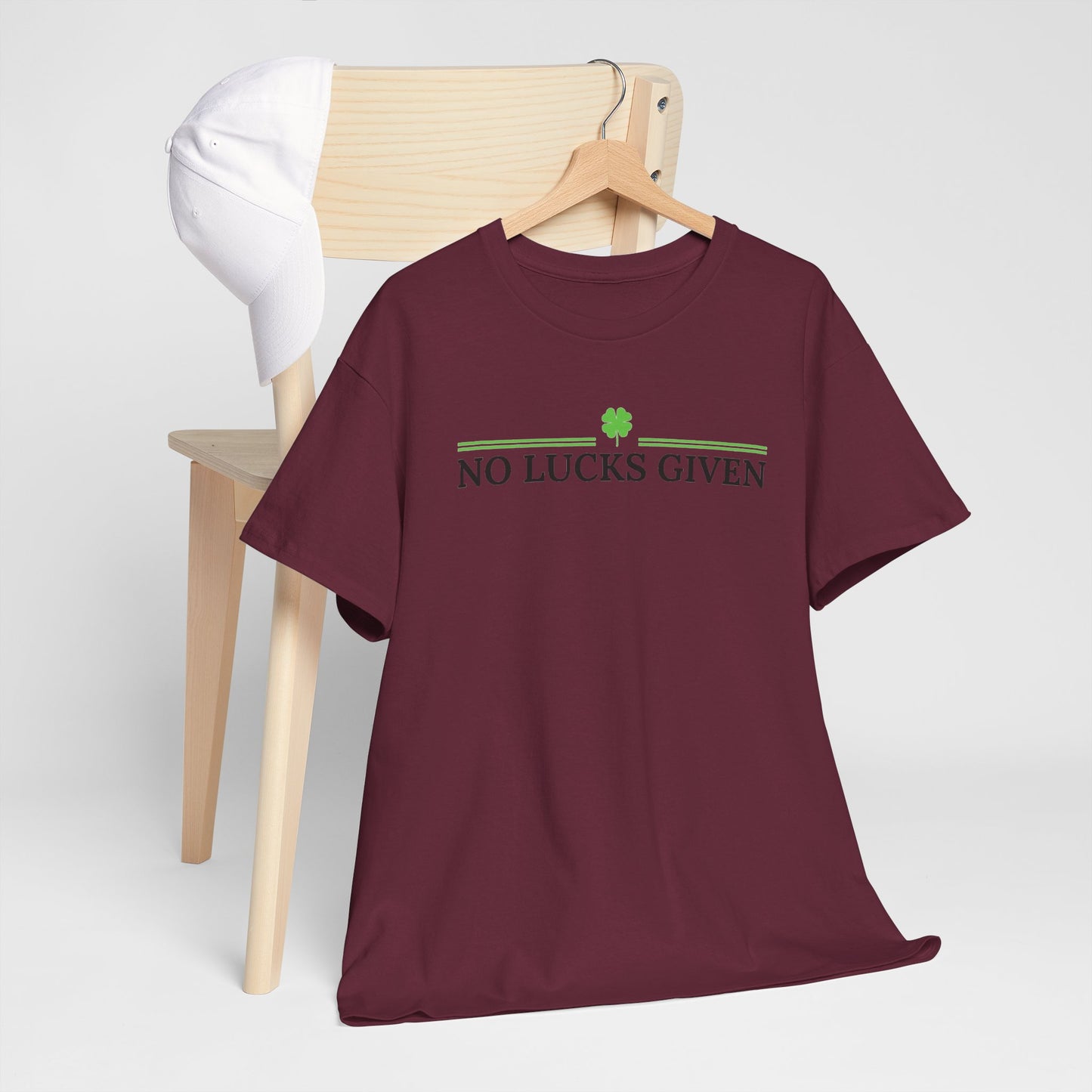 No Lucks Given – Classic Logo Poker Tee (Good Luck, All In)
