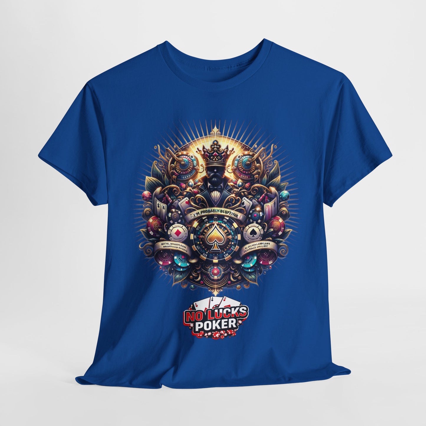 I'm Probably Bluffing unisex heavy cotton tee Poker Apparel