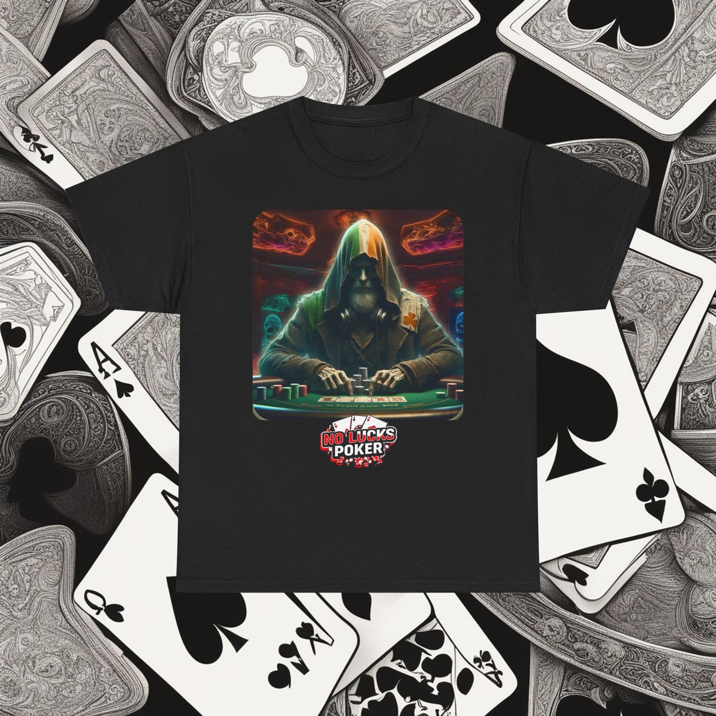 Irish Poker Player Celtic unisex heavy cotton tee Poker Apparel