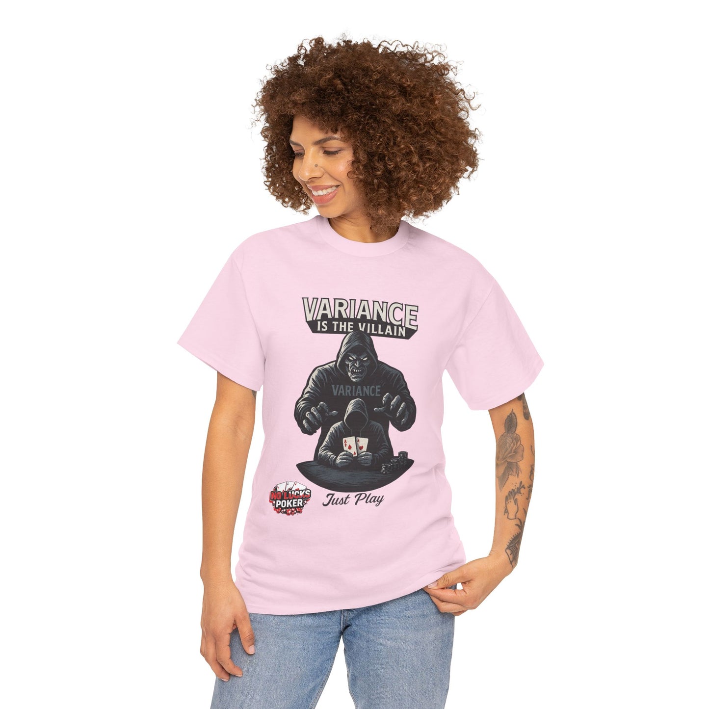Variance is the Villain Poker T-Shirt | Zero Lucks – Fight the Swings