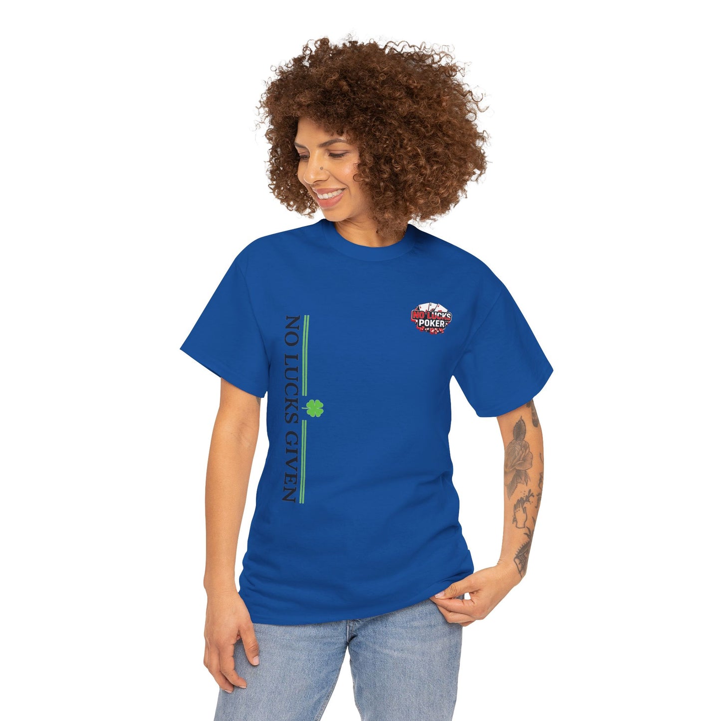 No Lucks Given – Signature Logo Poker Tee (All In Edition)
