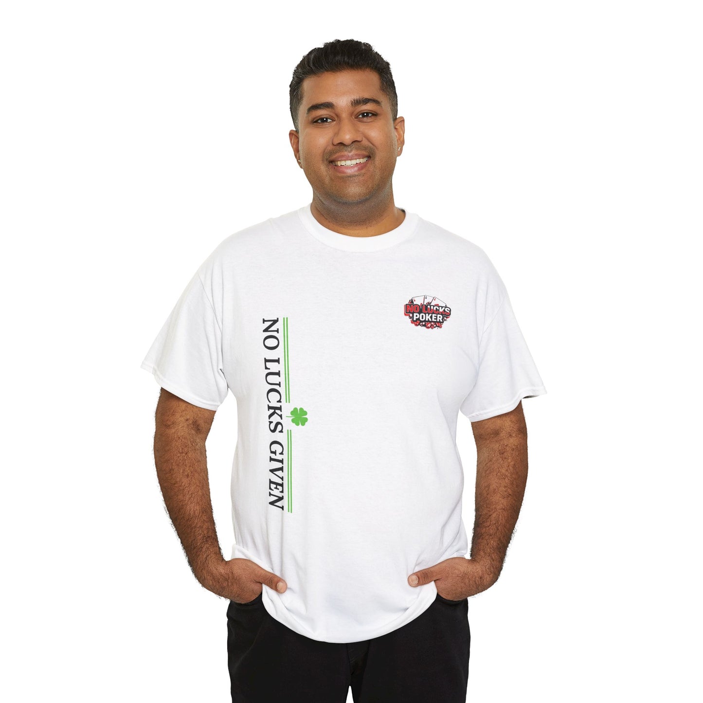 No Lucks Given – Signature Logo Poker Tee (All In Edition)
