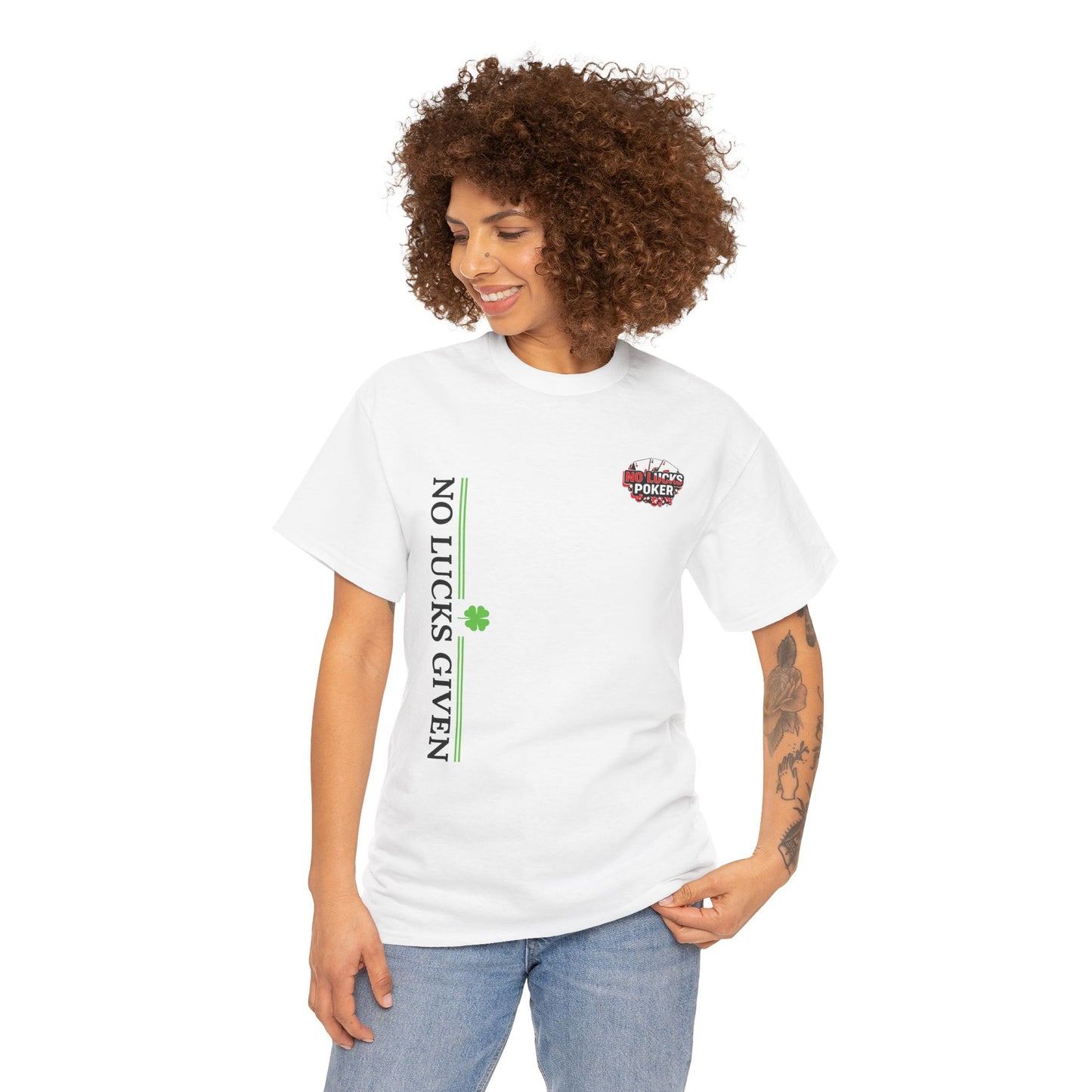 No Lucks Given – Signature Logo Poker Tee (All In Edition)