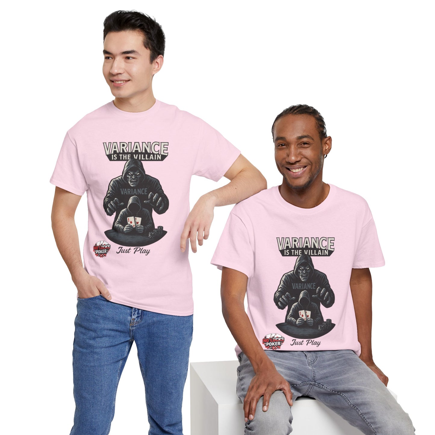 Variance is the Villain Poker T-Shirt | Zero Lucks – Fight the Swings
