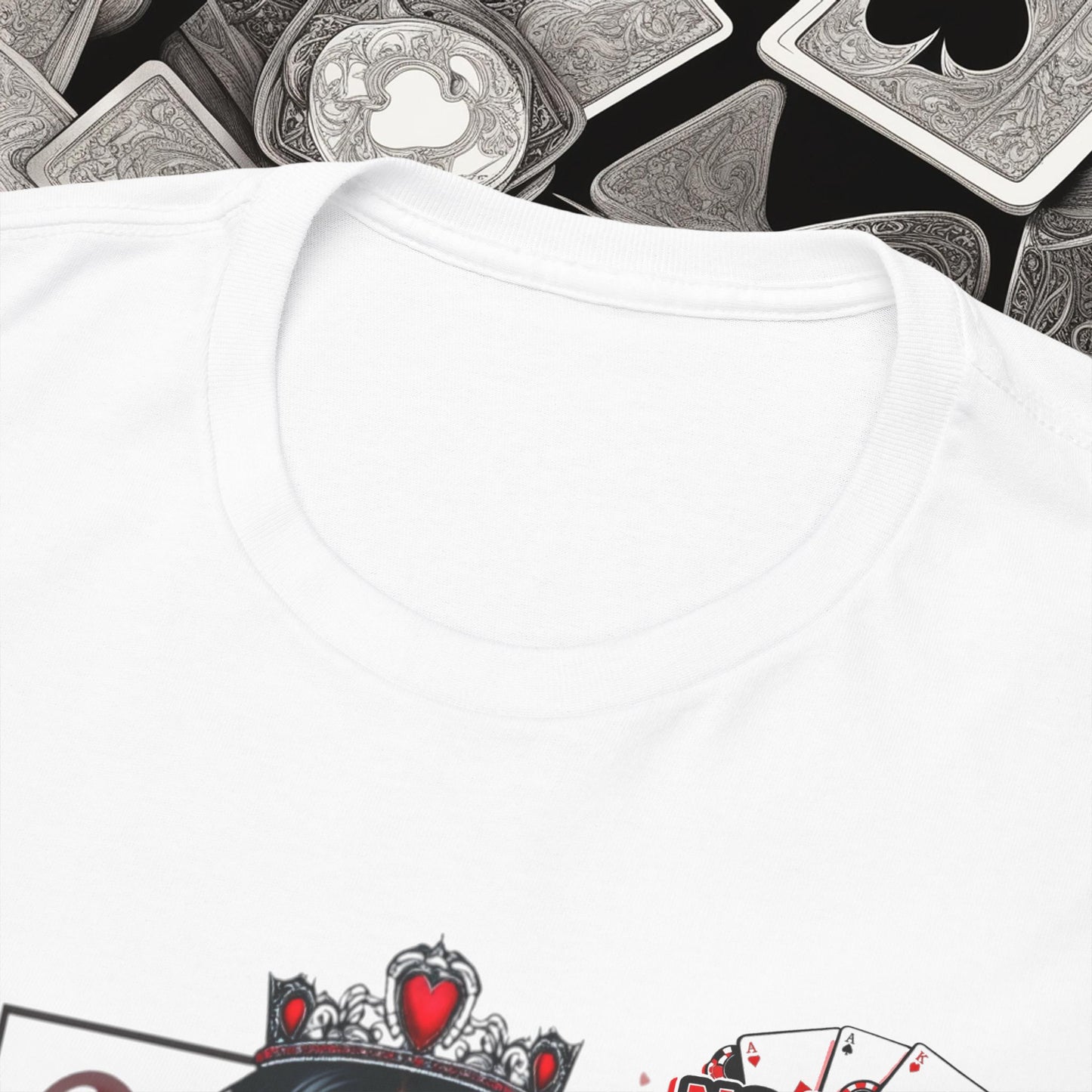 Gothic Queen of Hearts Poker T-Shirt | Dark Poker Apparel – Unisex Fit