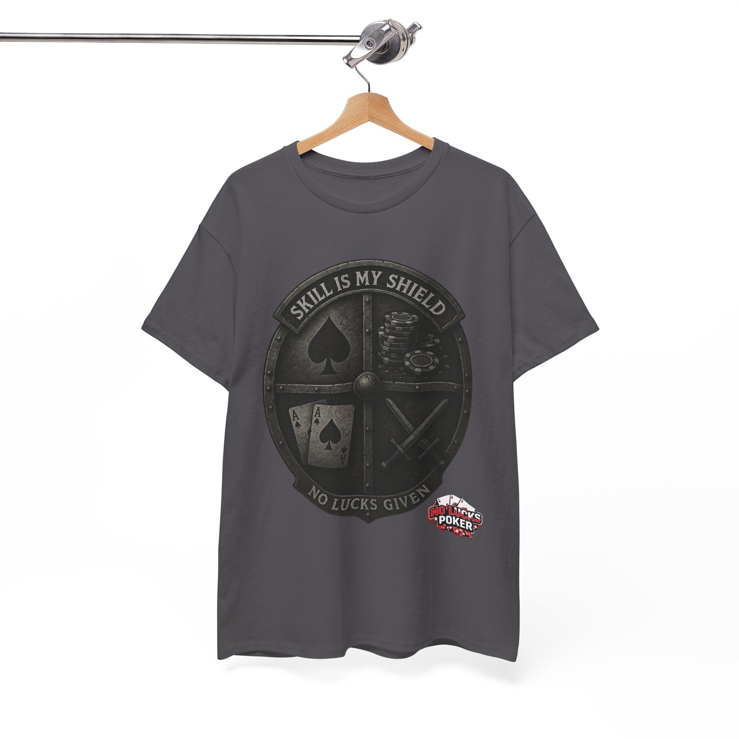 Stack or Shatter Poker T-Shirt | No Lucks Given – Skill Over Luck