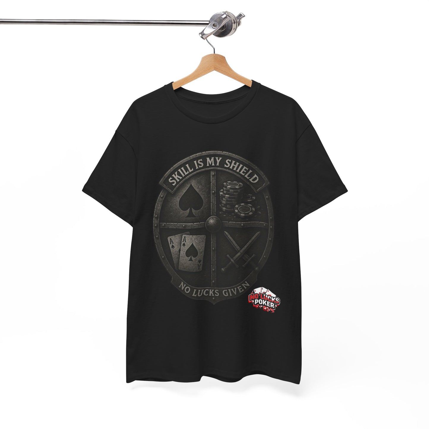 Stack or Shatter Poker T-Shirt | No Lucks Given – Skill Over Luck