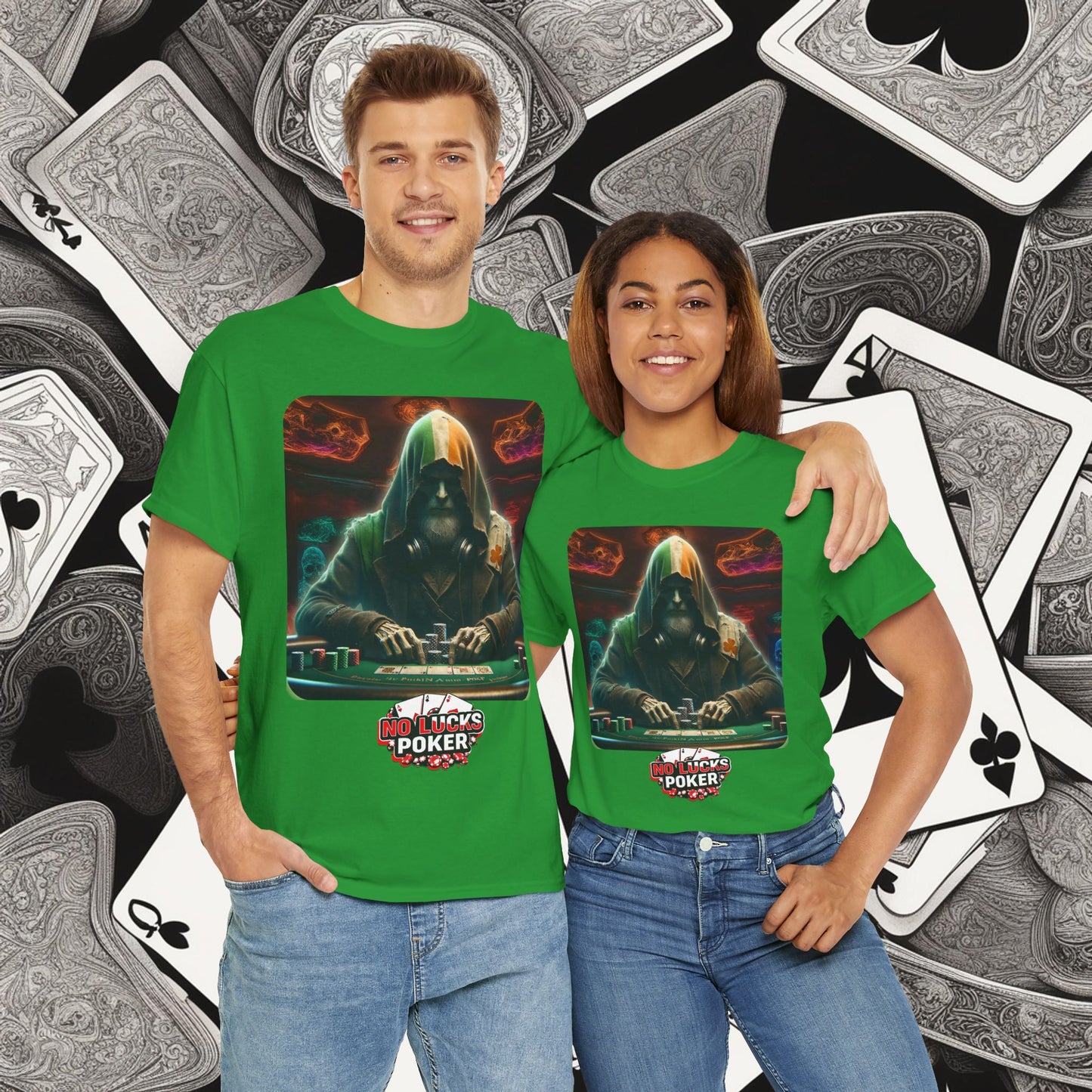 Irish Poker Player Celtic unisex heavy cotton tee Poker Apparel