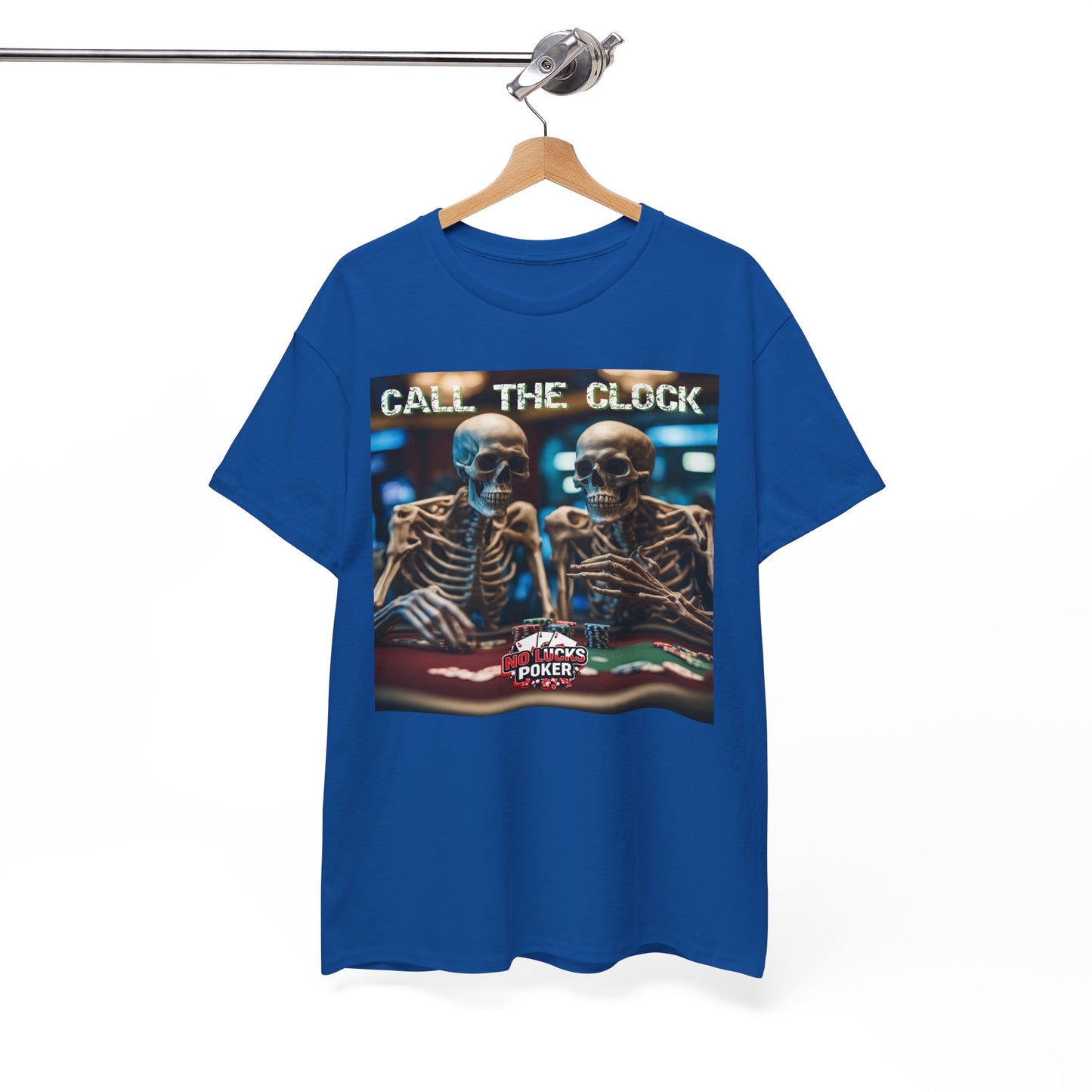 Call the clock skull unisex heavy cotton T-Shirt Must have Good Luck All-in
