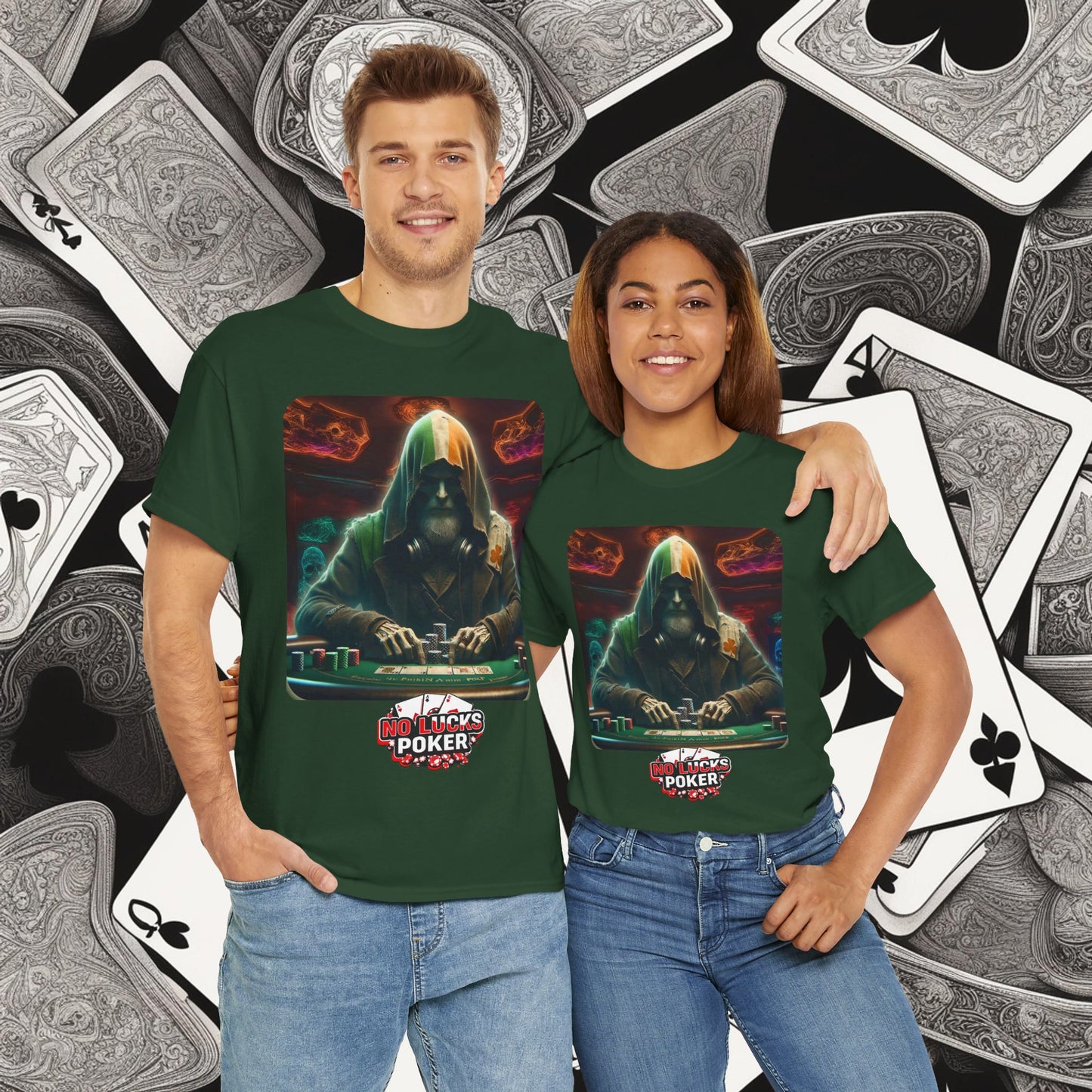 Irish Poker Player Celtic unisex heavy cotton tee Poker Apparel