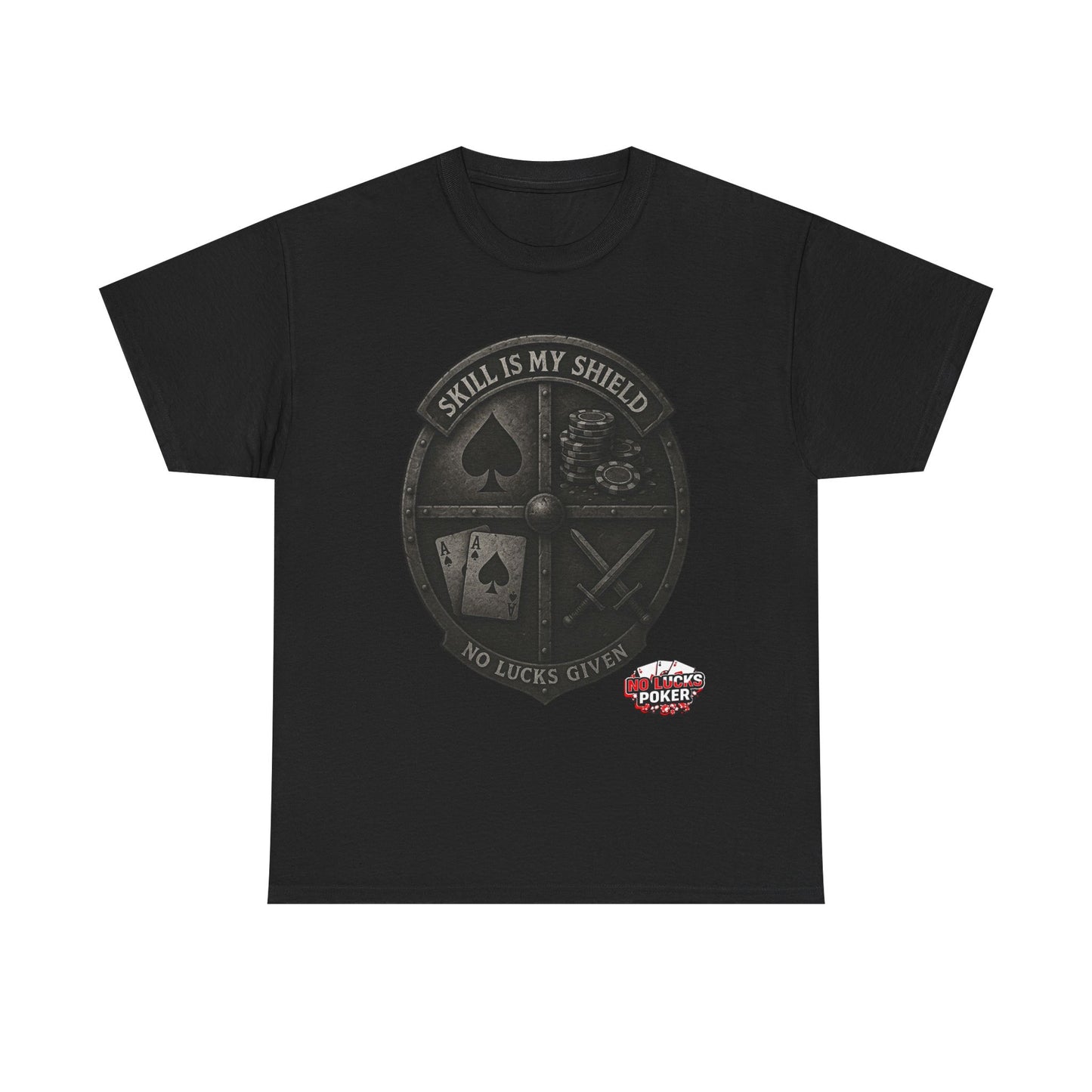 Stack or Shatter Poker T-Shirt | No Lucks Given – Skill Over Luck