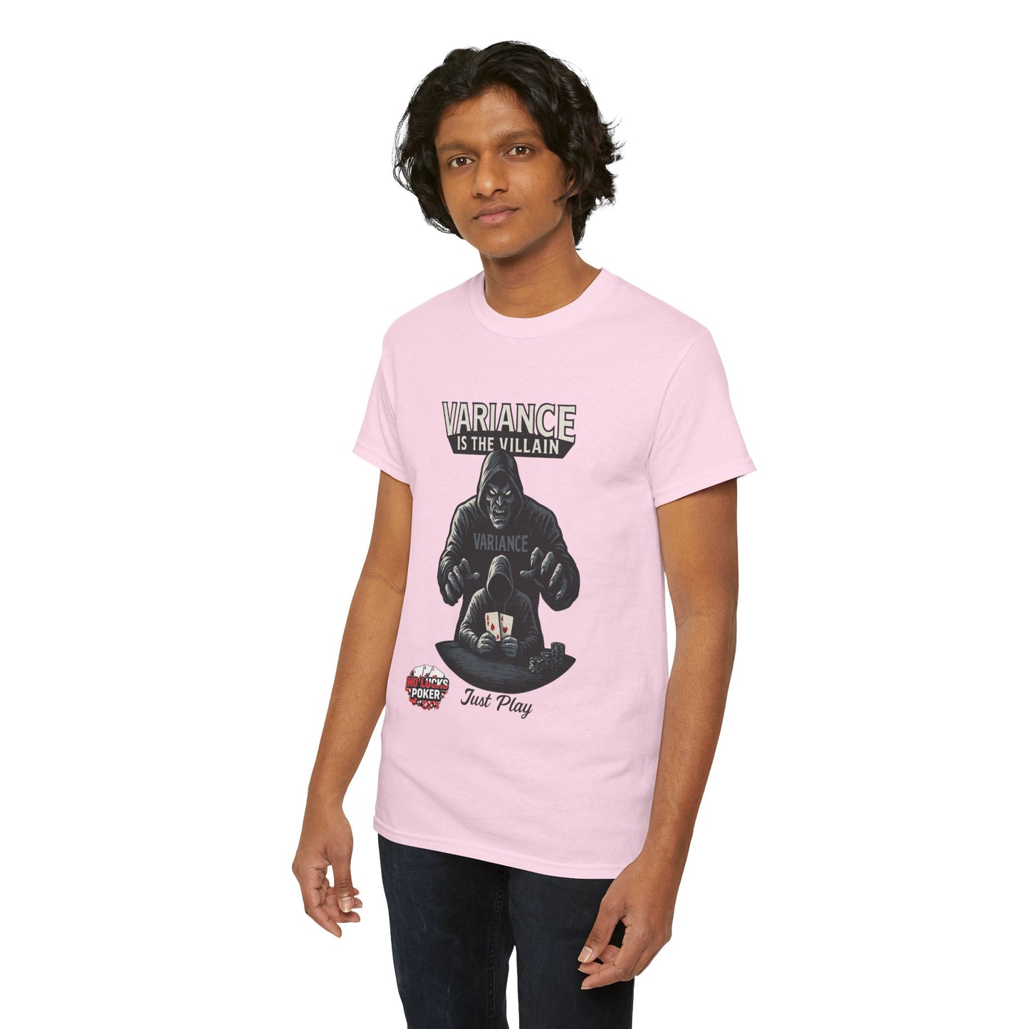 Variance is the Villain Poker T-Shirt | Zero Lucks – Fight the Swings