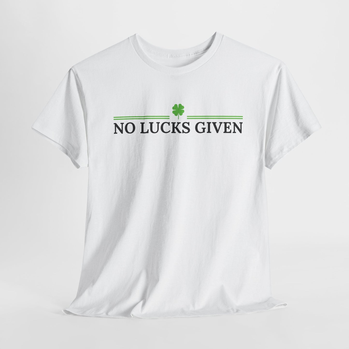 No Lucks Given – Classic Logo Poker Tee (Good Luck, All In)