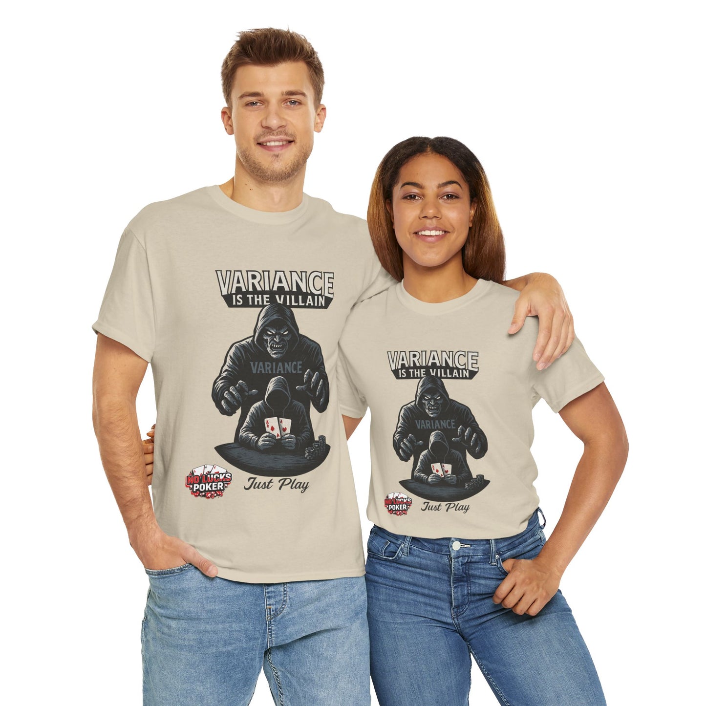 Variance is the Villain Poker T-Shirt | Zero Lucks – Fight the Swings