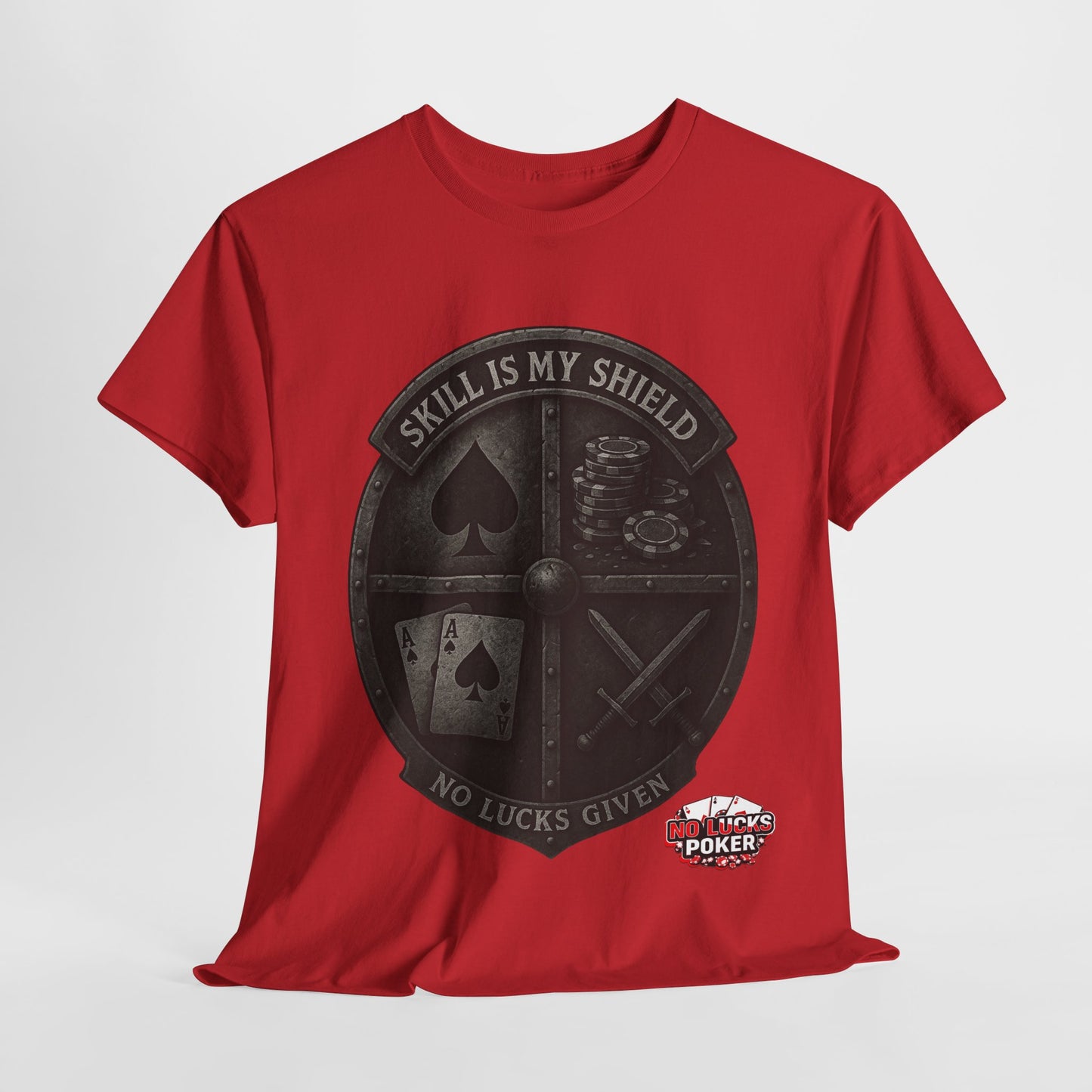 Stack or Shatter Poker T-Shirt | No Lucks Given – Skill Over Luck