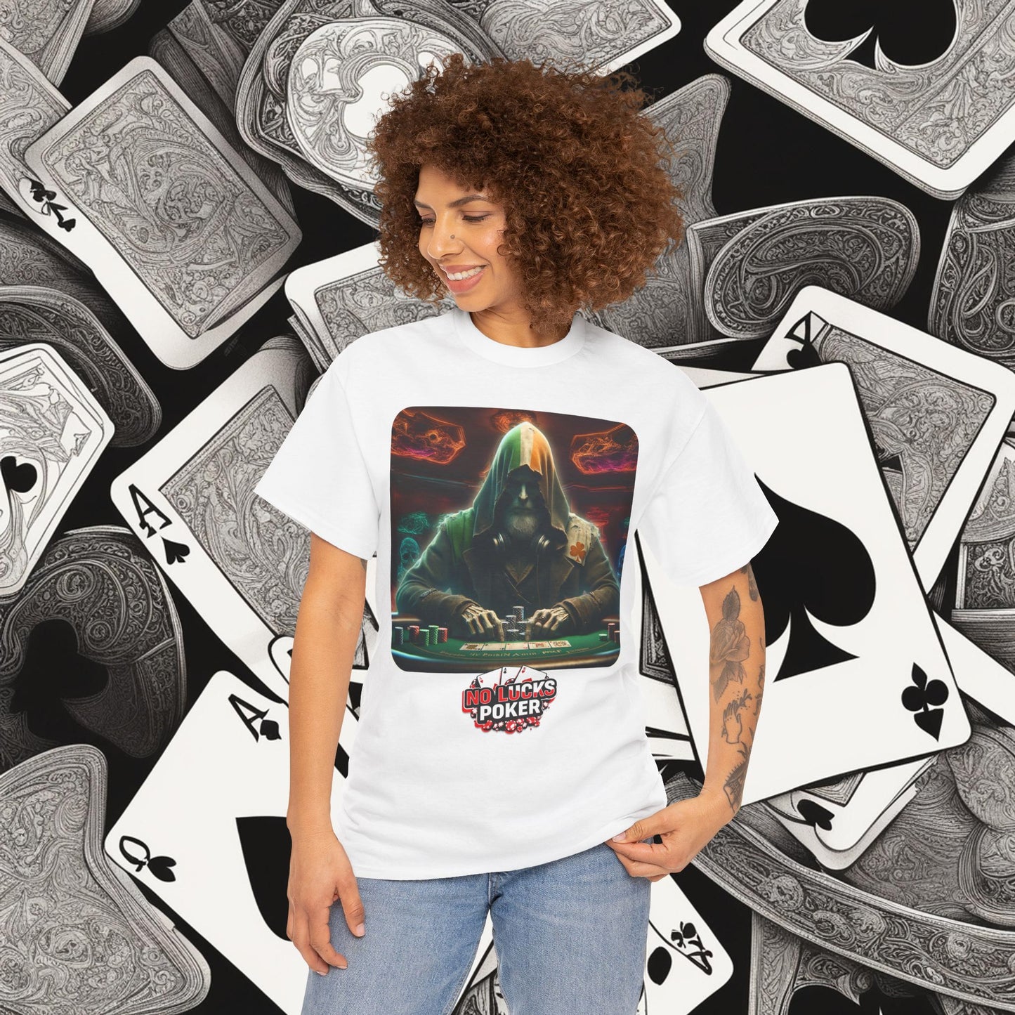 Irish Poker Player Celtic unisex heavy cotton tee Poker Apparel