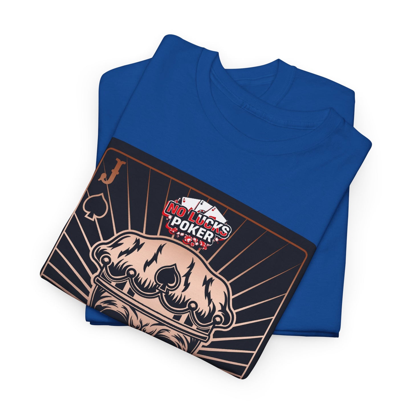 No Lucks Given – Jack Skull Crown of Spades Poker Tee (Copper Edition)