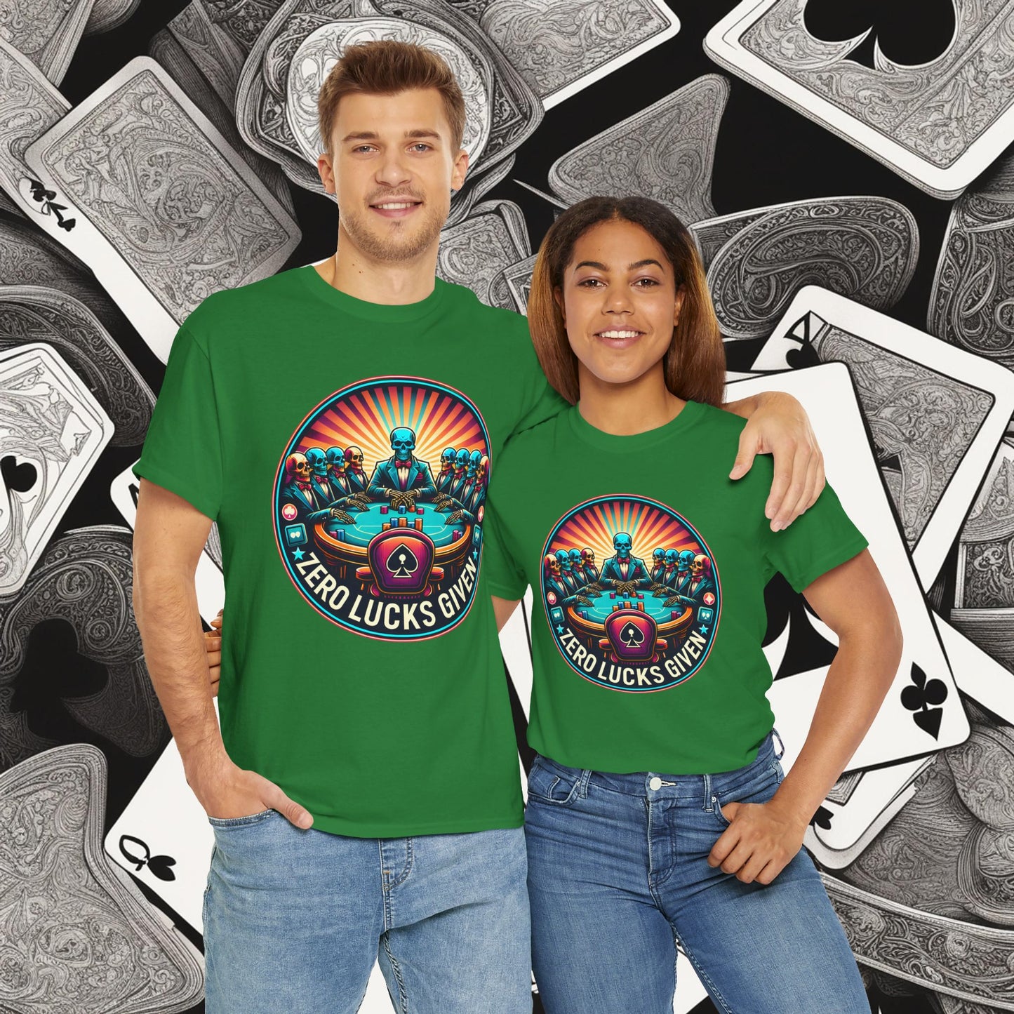 Zero Lucks Given unisex heavy cotton tee Poker Apparel