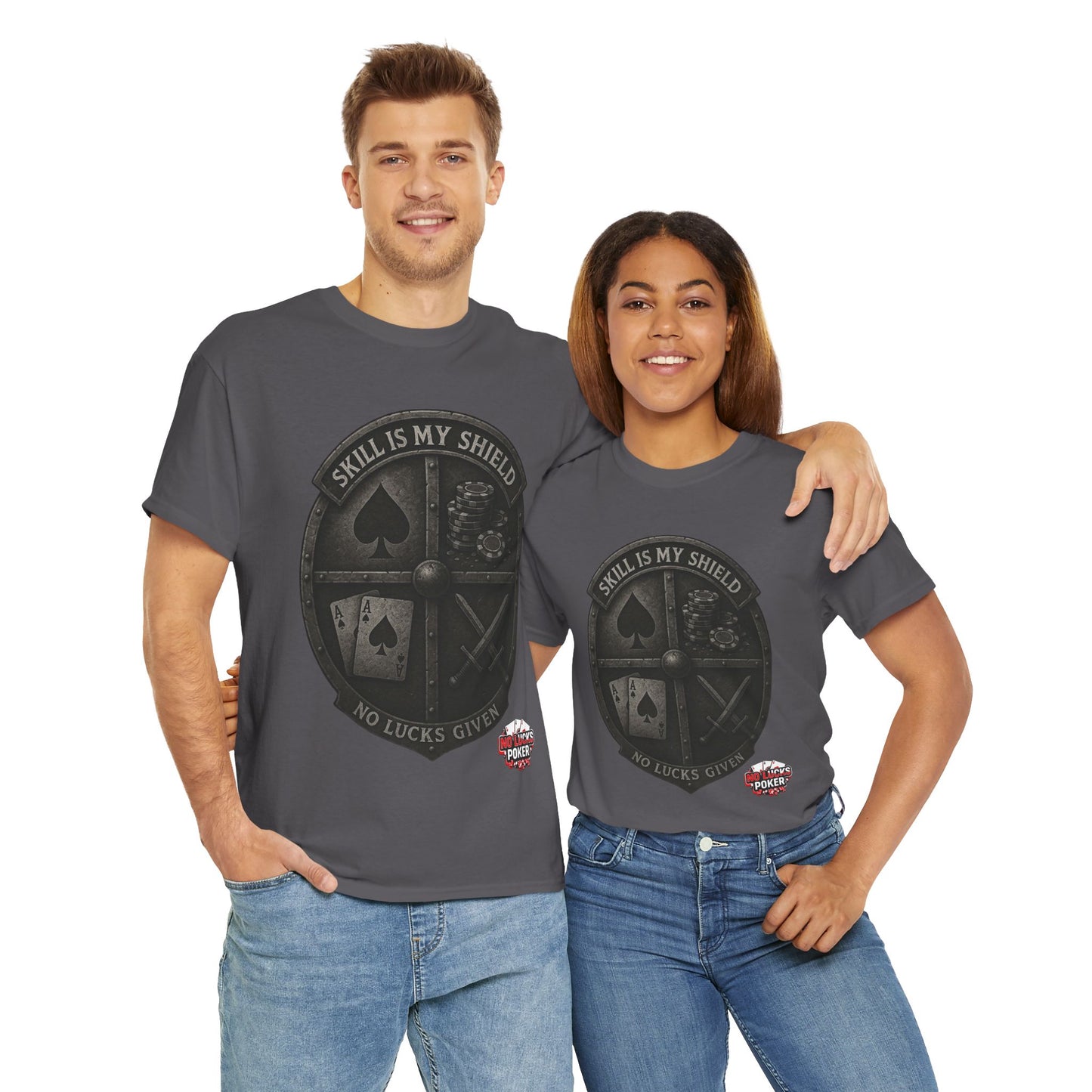Stack or Shatter Poker T-Shirt | No Lucks Given – Skill Over Luck
