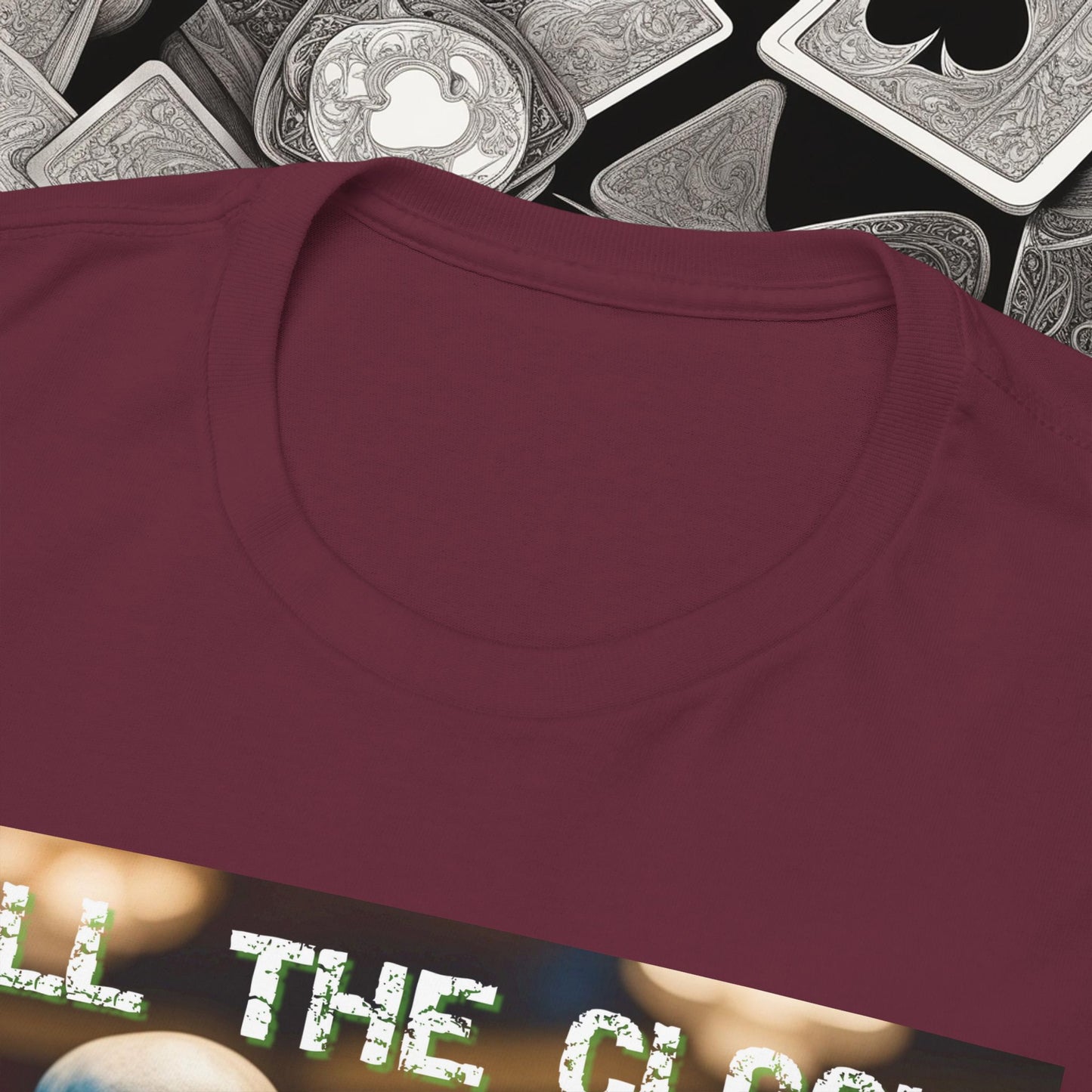 Call the clock skull unisex heavy cotton T-Shirt Must have Good Luck All-in
