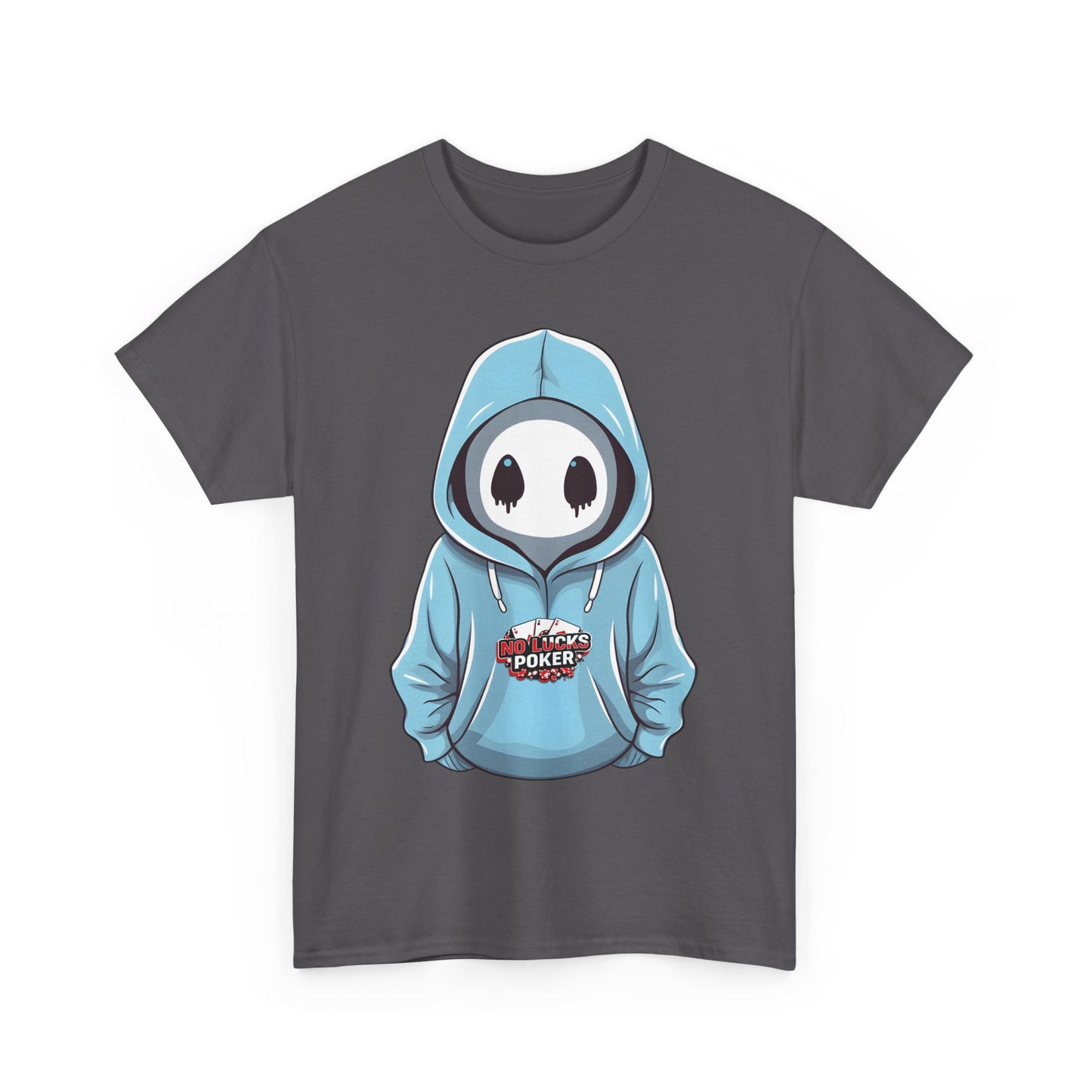No Lucks Given – Mysterious Hoodie Player Poker Tee