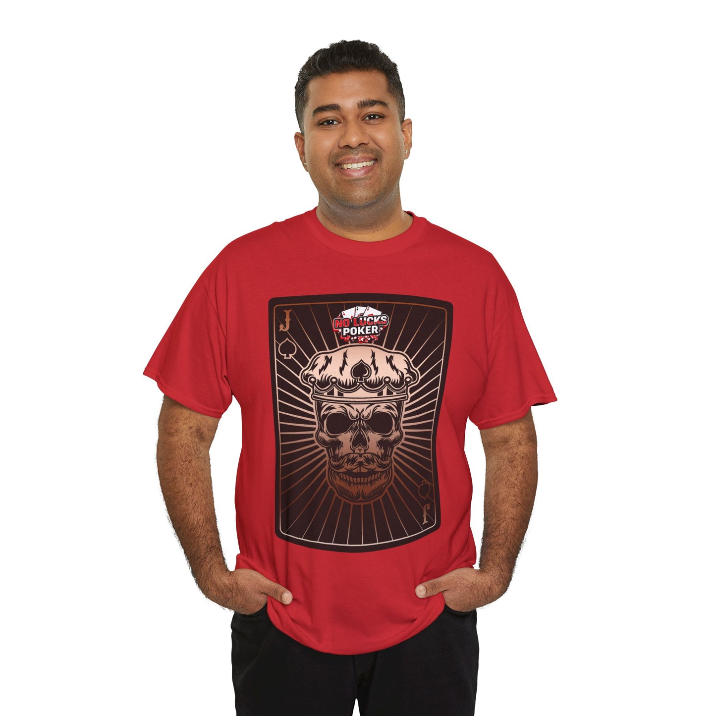 No Lucks Given – Jack Skull Crown of Spades Poker Tee (Copper Edition)