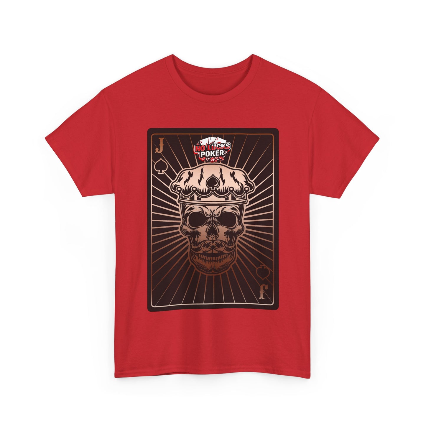 No Lucks Given – Jack Skull Crown of Spades Poker Tee (Copper Edition)