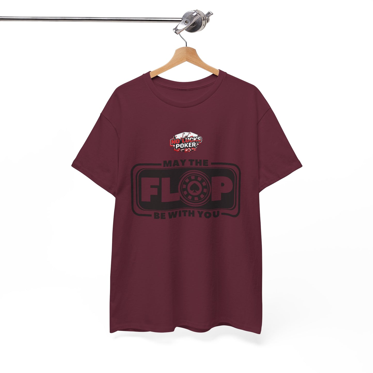 Zero Lucks – “May the Flop Be With You” Poker Logo Tee